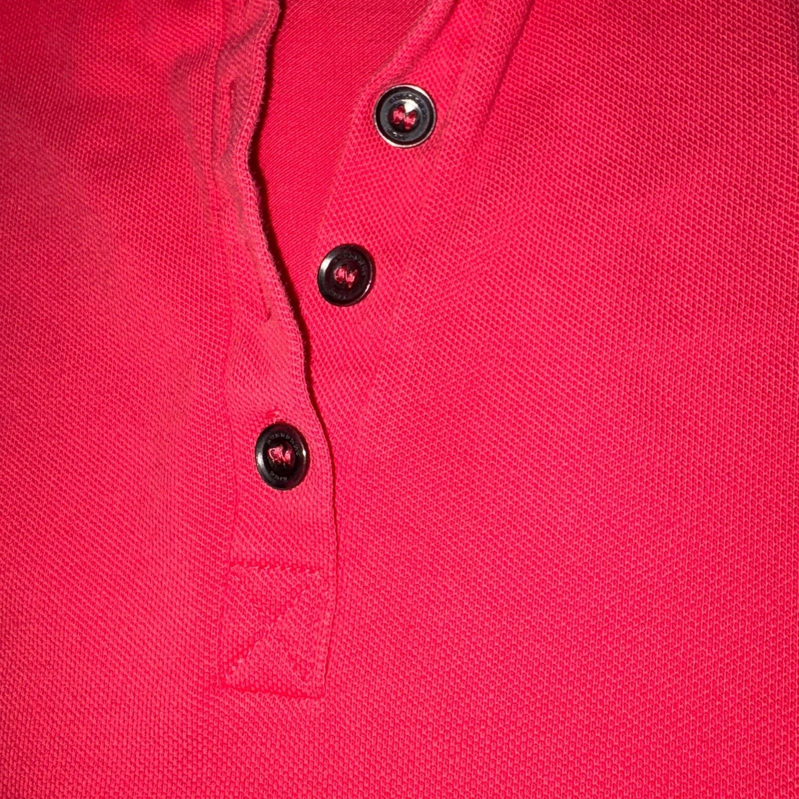 Burberry Burberry Brit Women's Red Short Sleeve Pique Polo Shirt Size M / US 6-8 / IT 42-44 - 5 Thumbnail