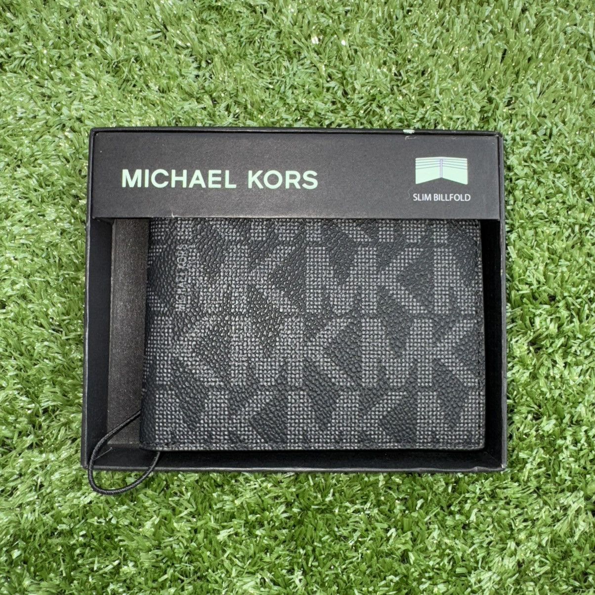 Michael Kors × Vintage Michael Kors Black Jet Set Leather Bi-Fold (Billfold) Wallet Size ONE SIZE - 1 Thumbnail