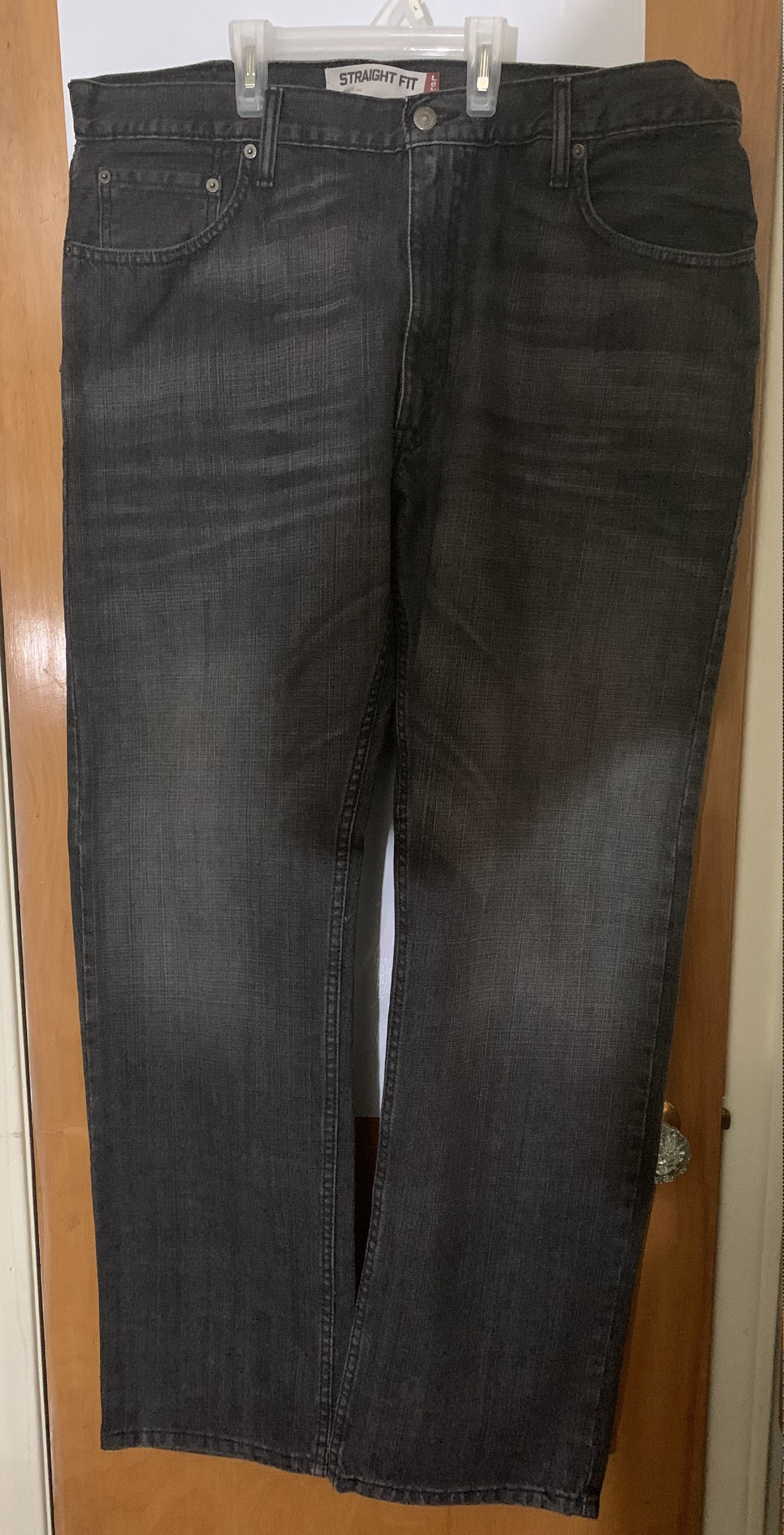 Levi's Levis 505 Jeans Men's 38x32 Black Wash Denim Straight Fit Size US 38 / EU 54 - 4 Thumbnail