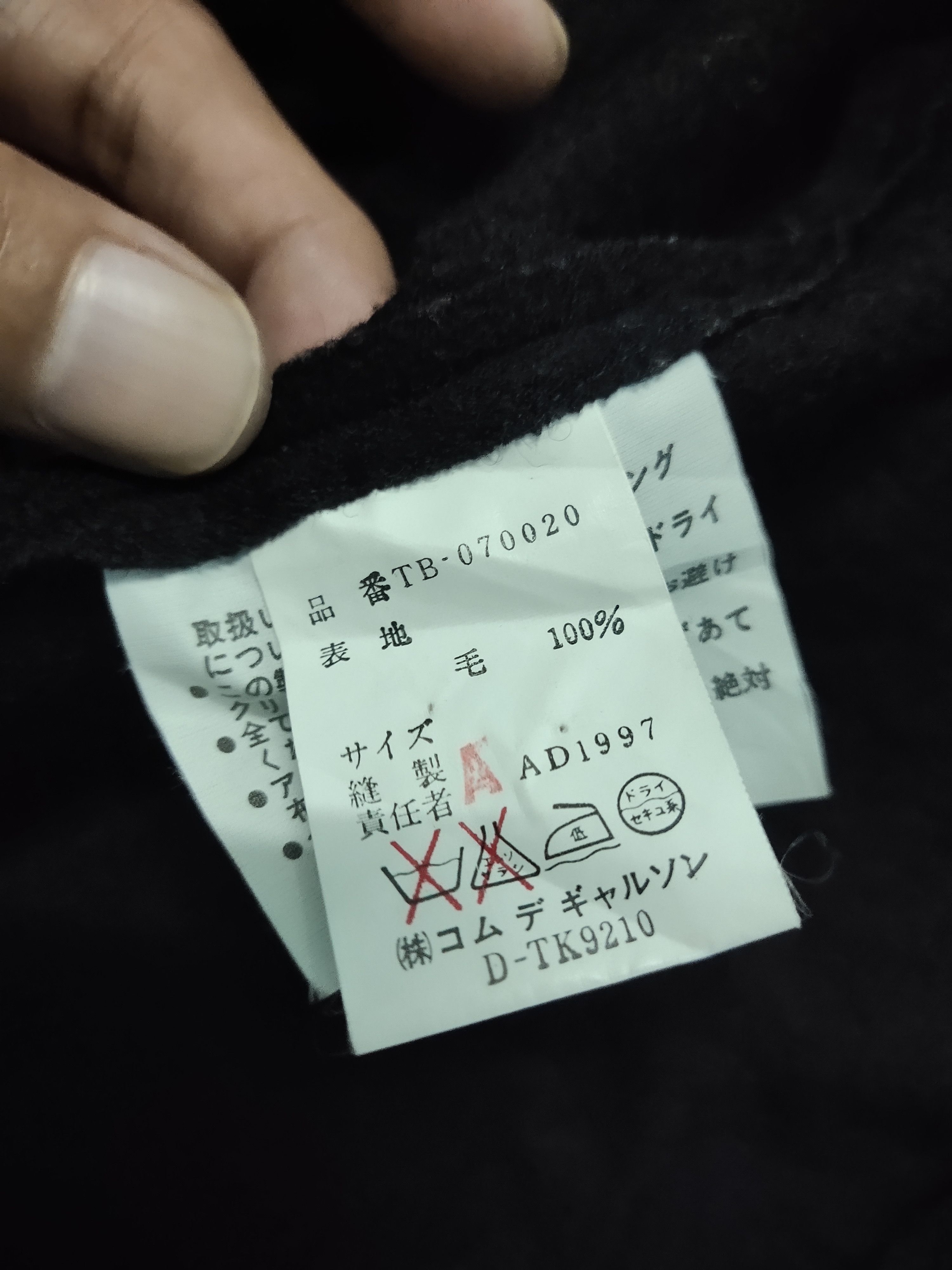 Comme des Garcons × Vintage AD1997 Tricot Comme Des Garçons Wool Top Cropped Size ONE SIZE - 5 Thumbnail