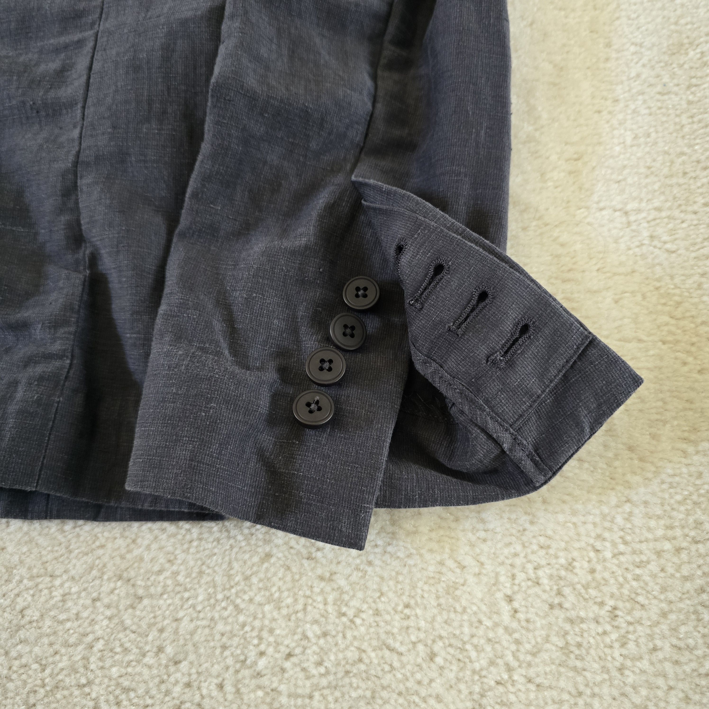 Outlier Outlier Injex Blazer RD Charcoal Gray Injected Linen Size 40R - 11 Thumbnail