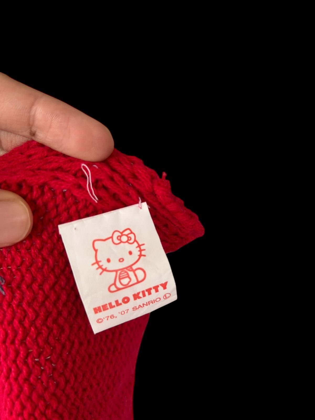 Anime Vintage Hello Kitty Scarf Beanie Hats knitt Rare Size ONE SIZE - 7 Thumbnail