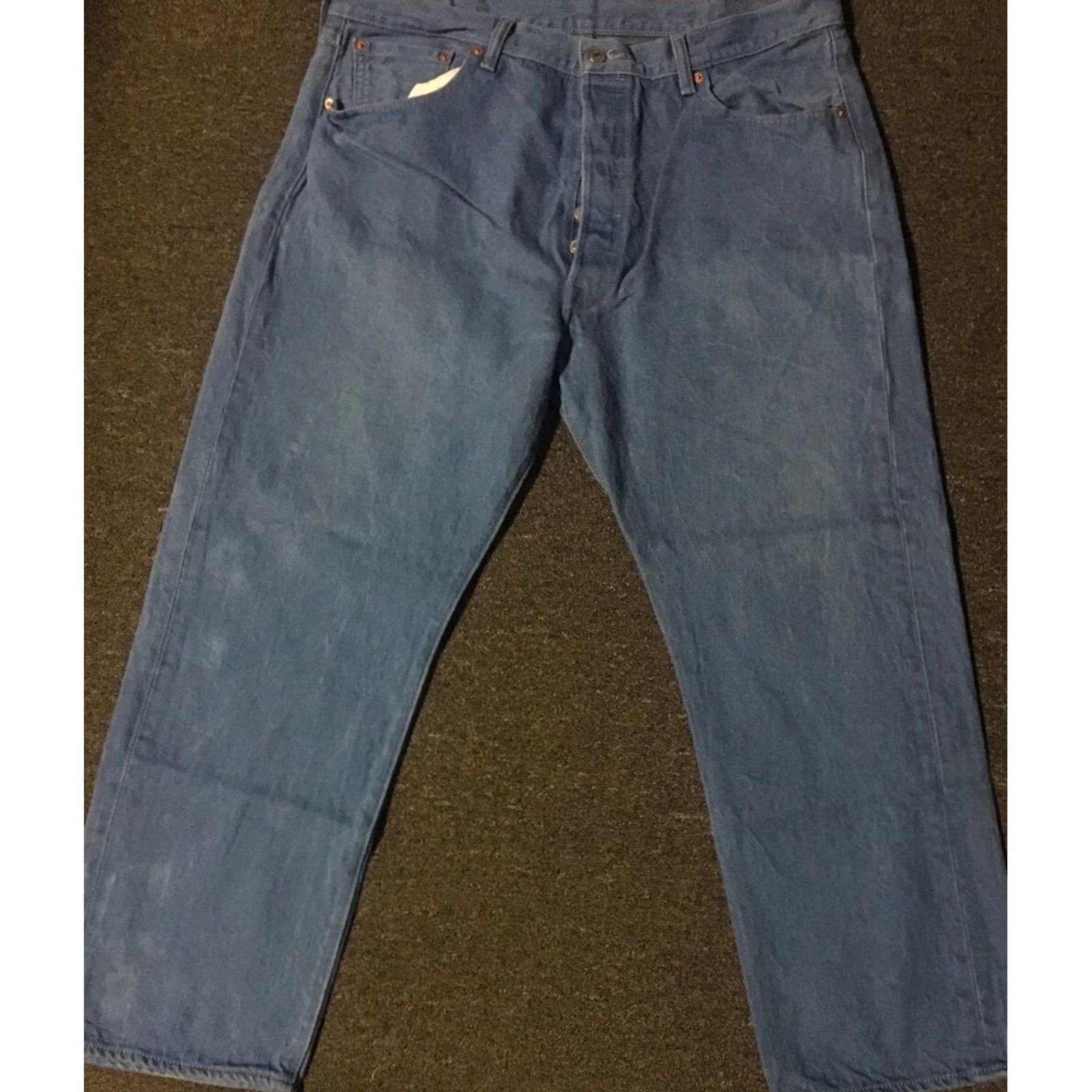 Levi's Levi's 501XX Faded Button Fly Jeans 38 Jeans Men Blue Denim Distressed 90s Vintage Straight Jeans Mens Size US 38 / EU 54 - 2 Thumbnail