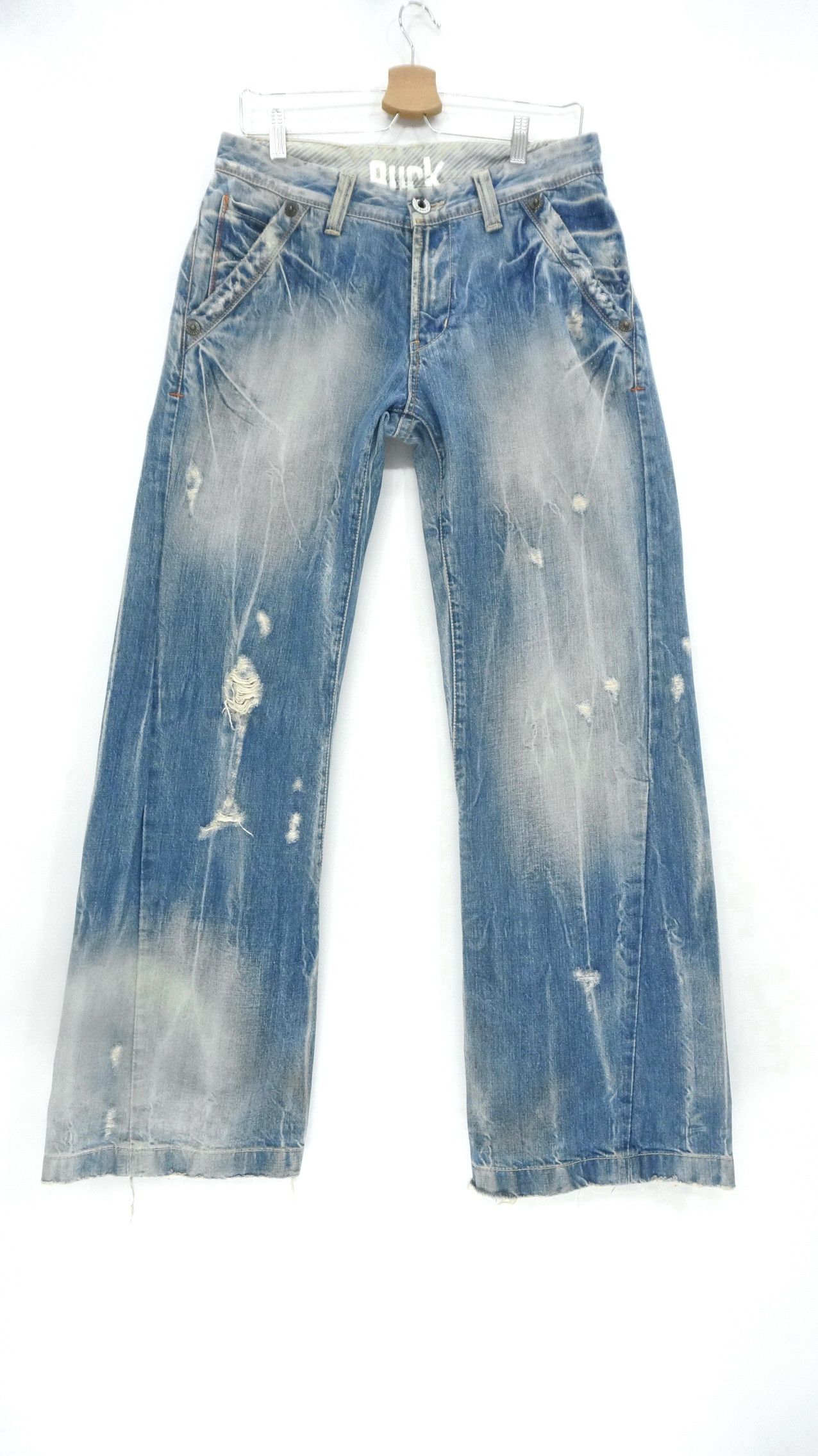 BUCKAROO Vintage Wide Leg Distressed Jeans