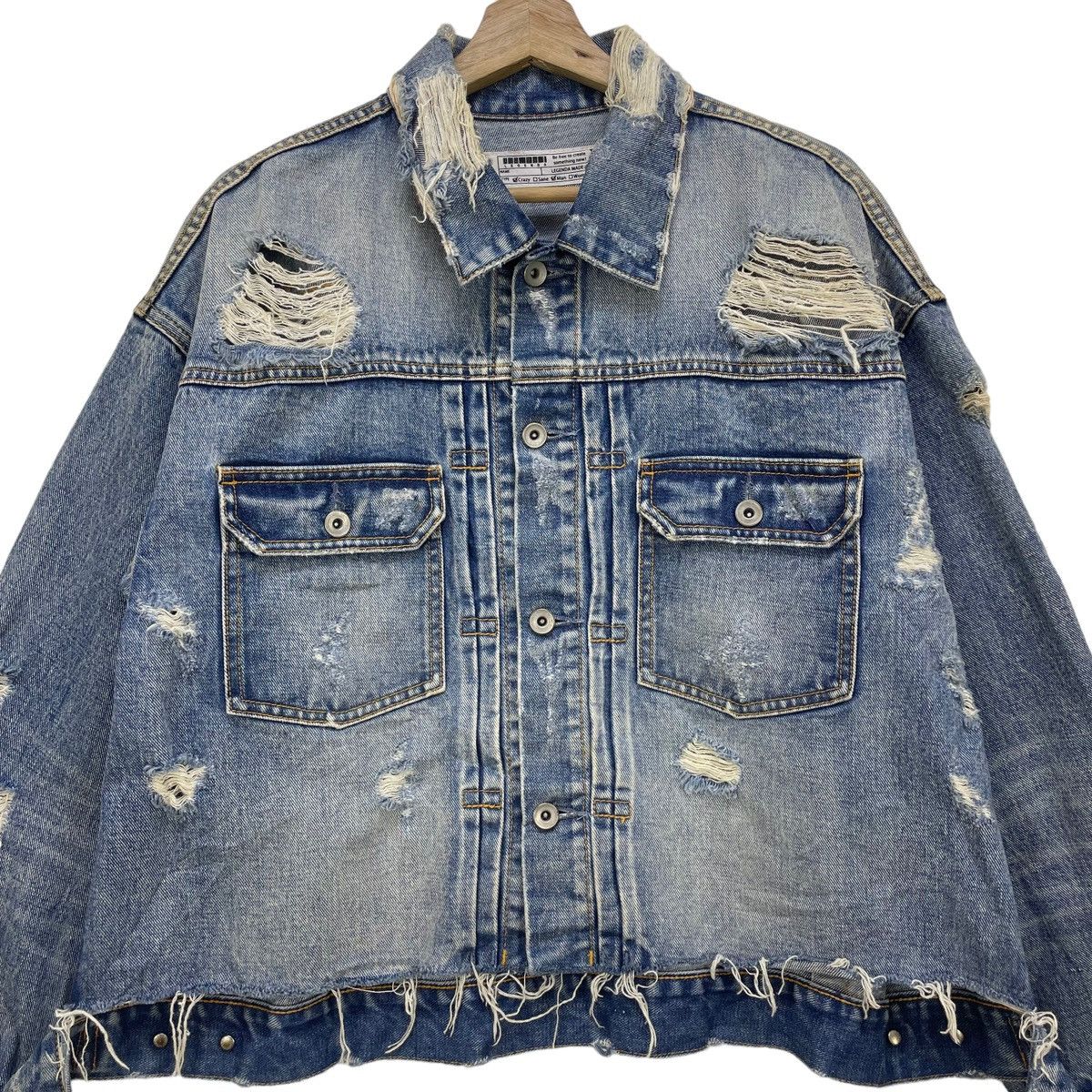 Other Super Distressed Trucker Jacket Type 2 Style In Tokyo Size US M / EU 48-50 / 2 - 3 Thumbnail