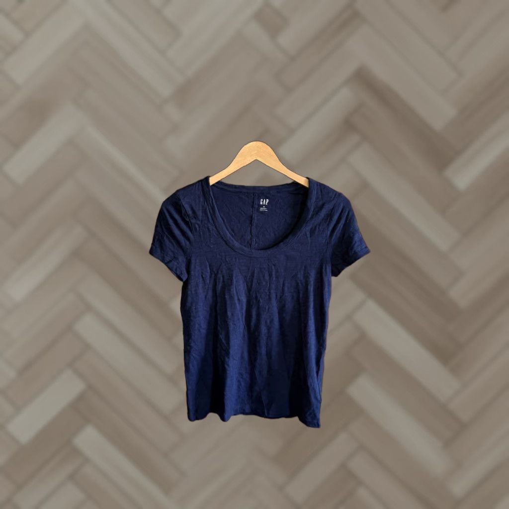 Gap Gap XS T-Shirt Womens Blue Short Sleeve Crew Neck NWT Size XS Size XS / US 0-2 / IT 36-38 - 1 Thumbnail