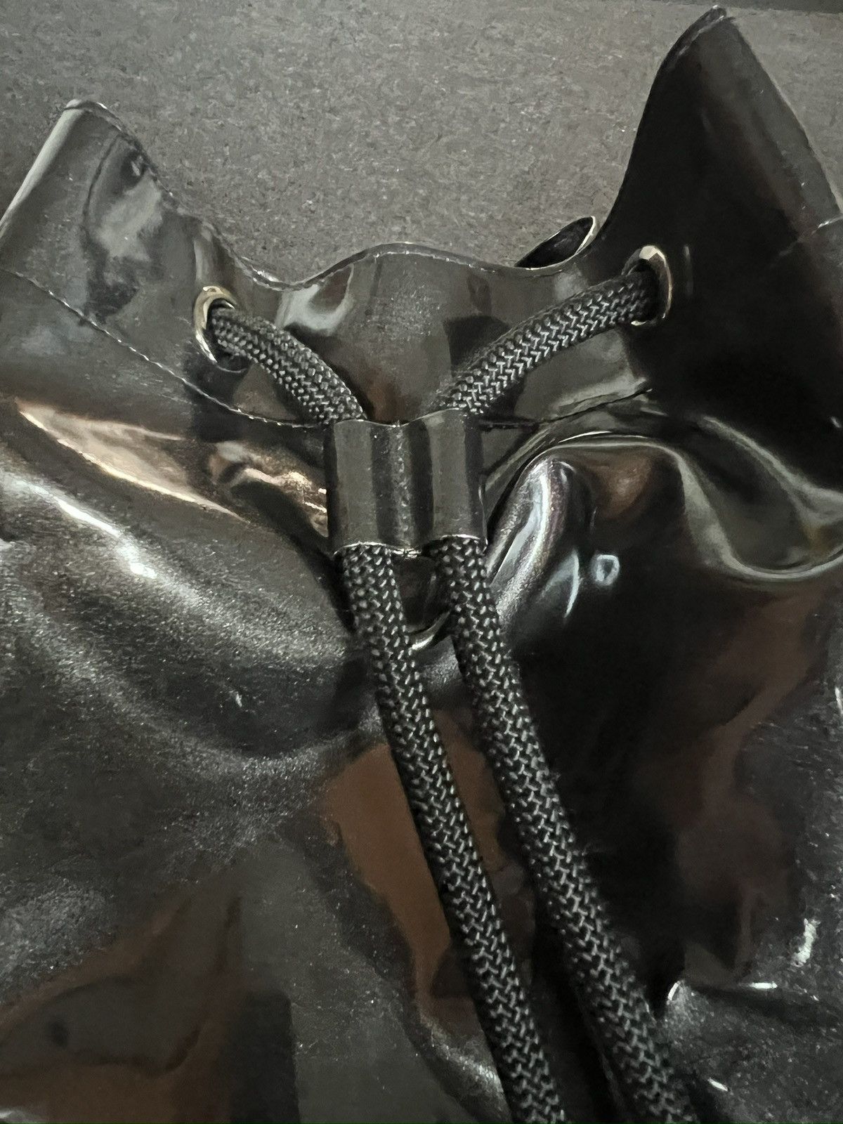 Adidas × Japanese Brand × Stella McCartney Stella McCartney pour adidas black glossy handbag, backpack Size ONE SIZE - 6 Thumbnail