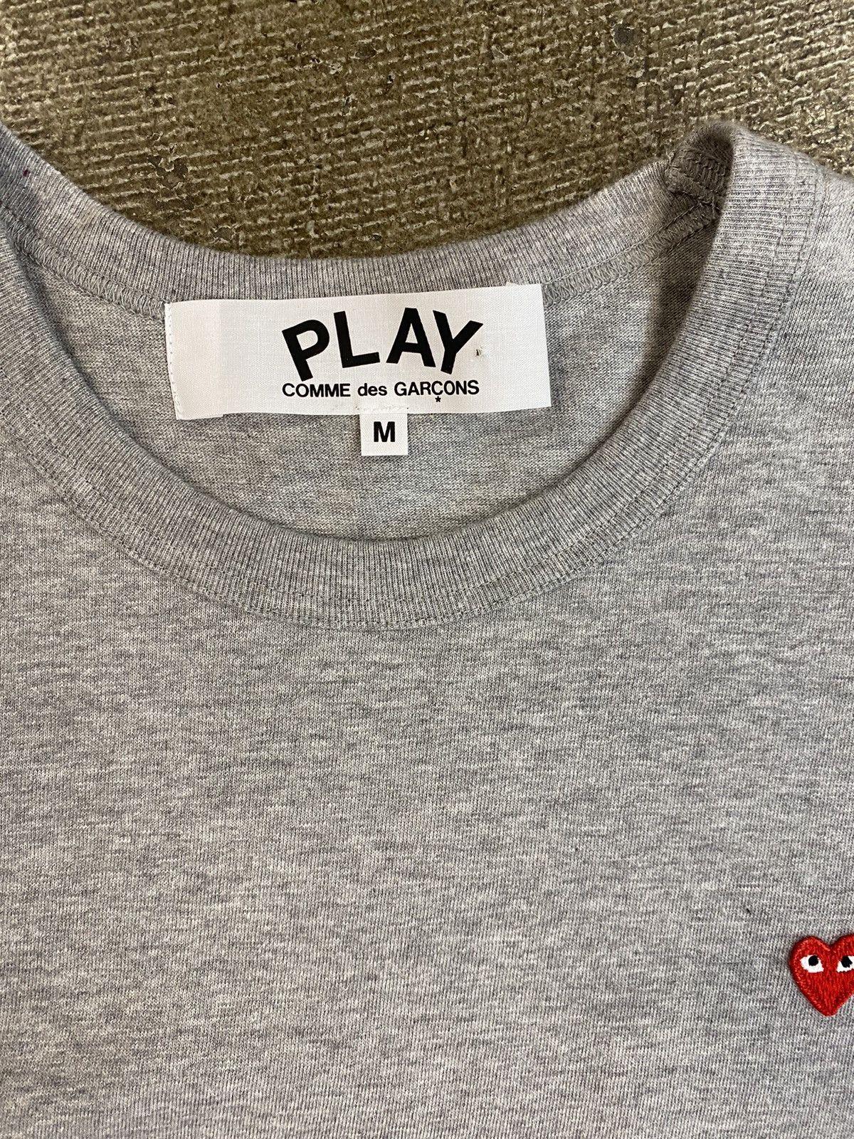 Comme des Garcons Comme Des Garçons Little Play Heart Tshirt Gray MEDIUM Size US M / EU 48-50 / 2 - 2 Thumbnail