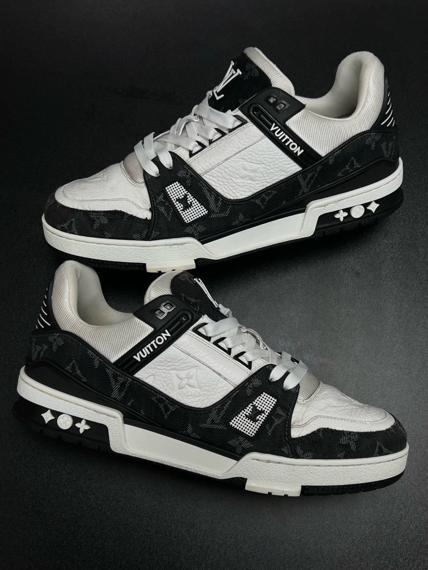 Louis Vuitton lv trainer black and white sneakers uk7.5 Size US 7.5 / EU 40-41 - 4 Thumbnail
