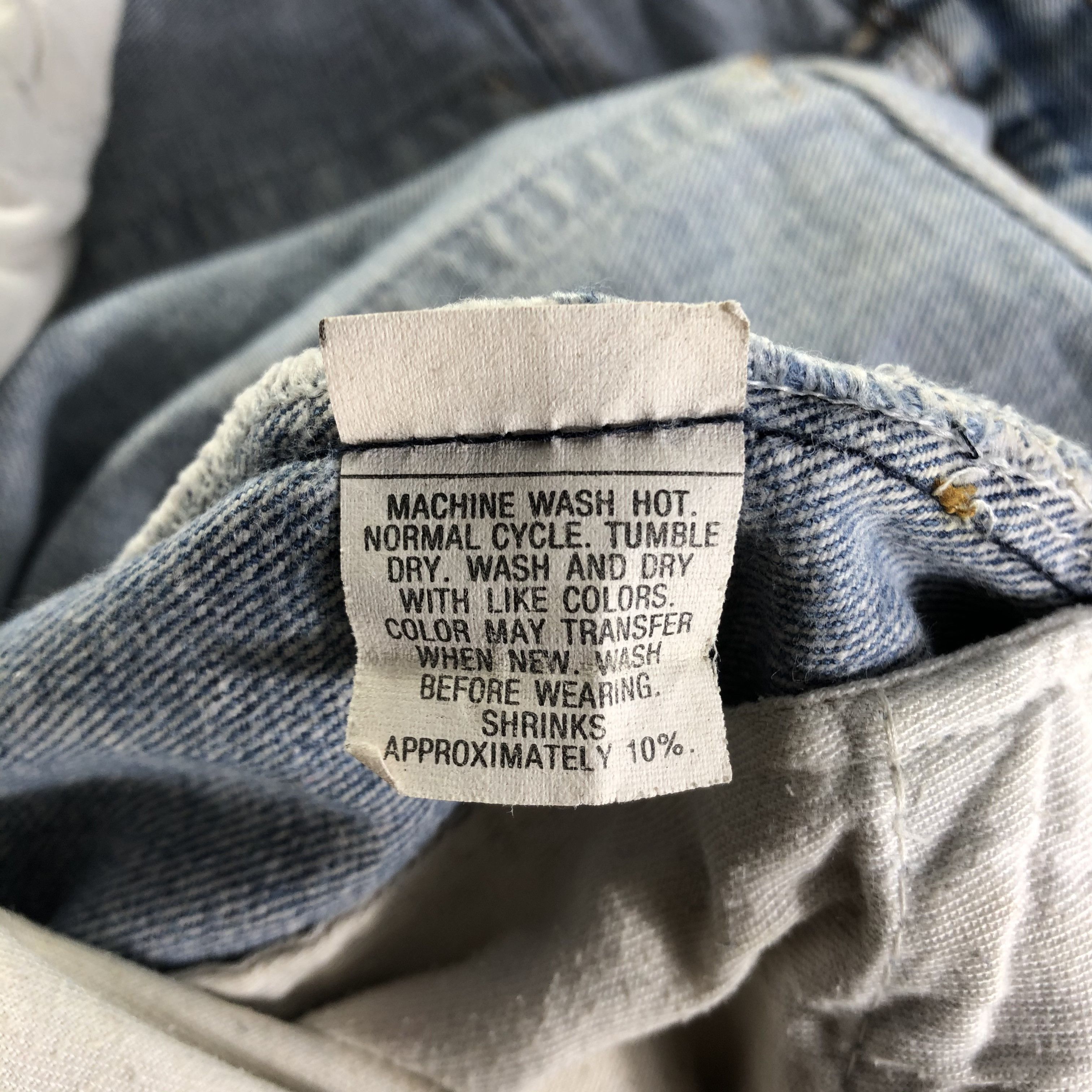 Levi's 80s Vintage Blue Wash Levis 501 Jeans-JM3719 Size US 33 - 10 Thumbnail