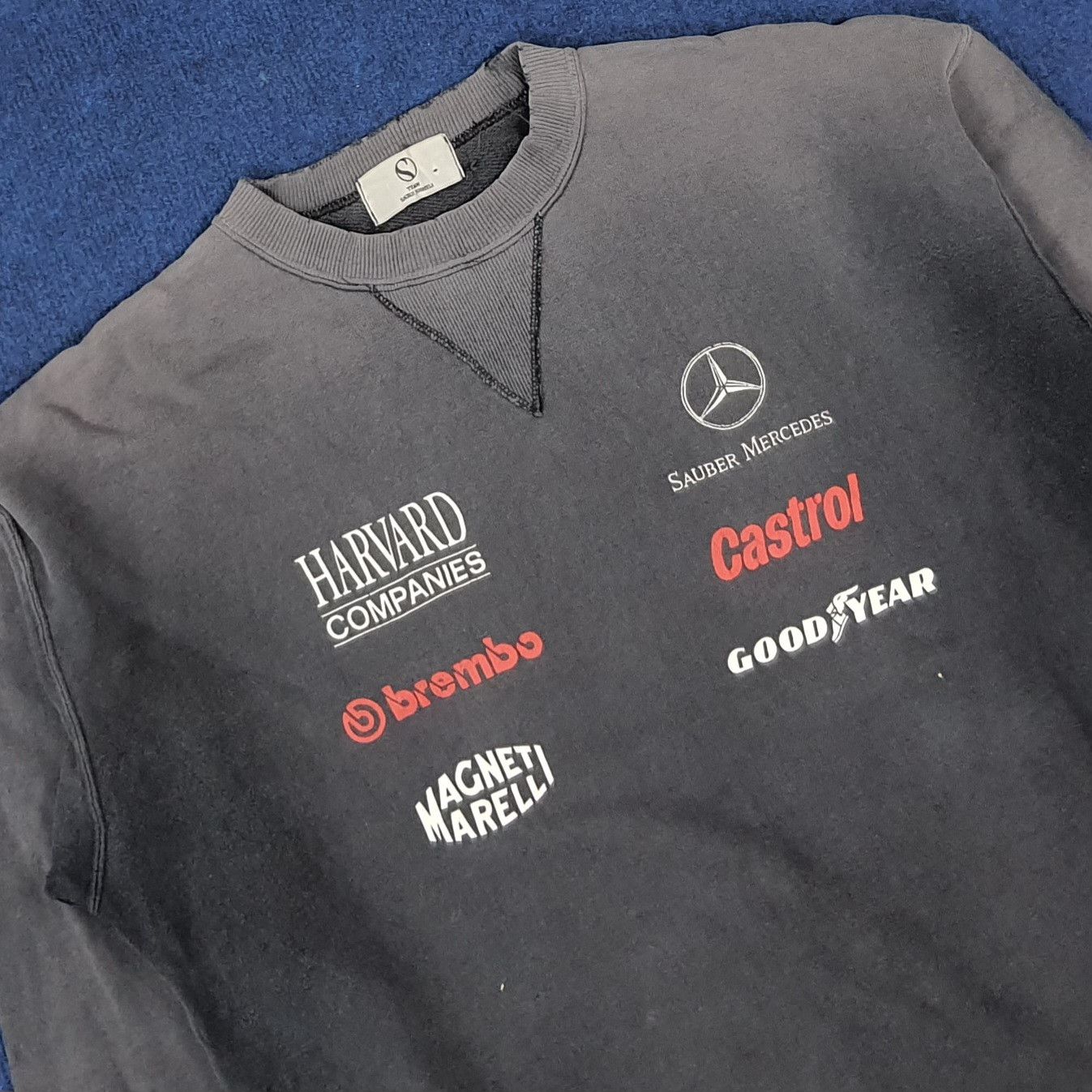 Vintage Vintage Motorsports Mercedes Autopart Logo Sweatshirt Size US M / EU 48-50 / 2 - 2 Thumbnail