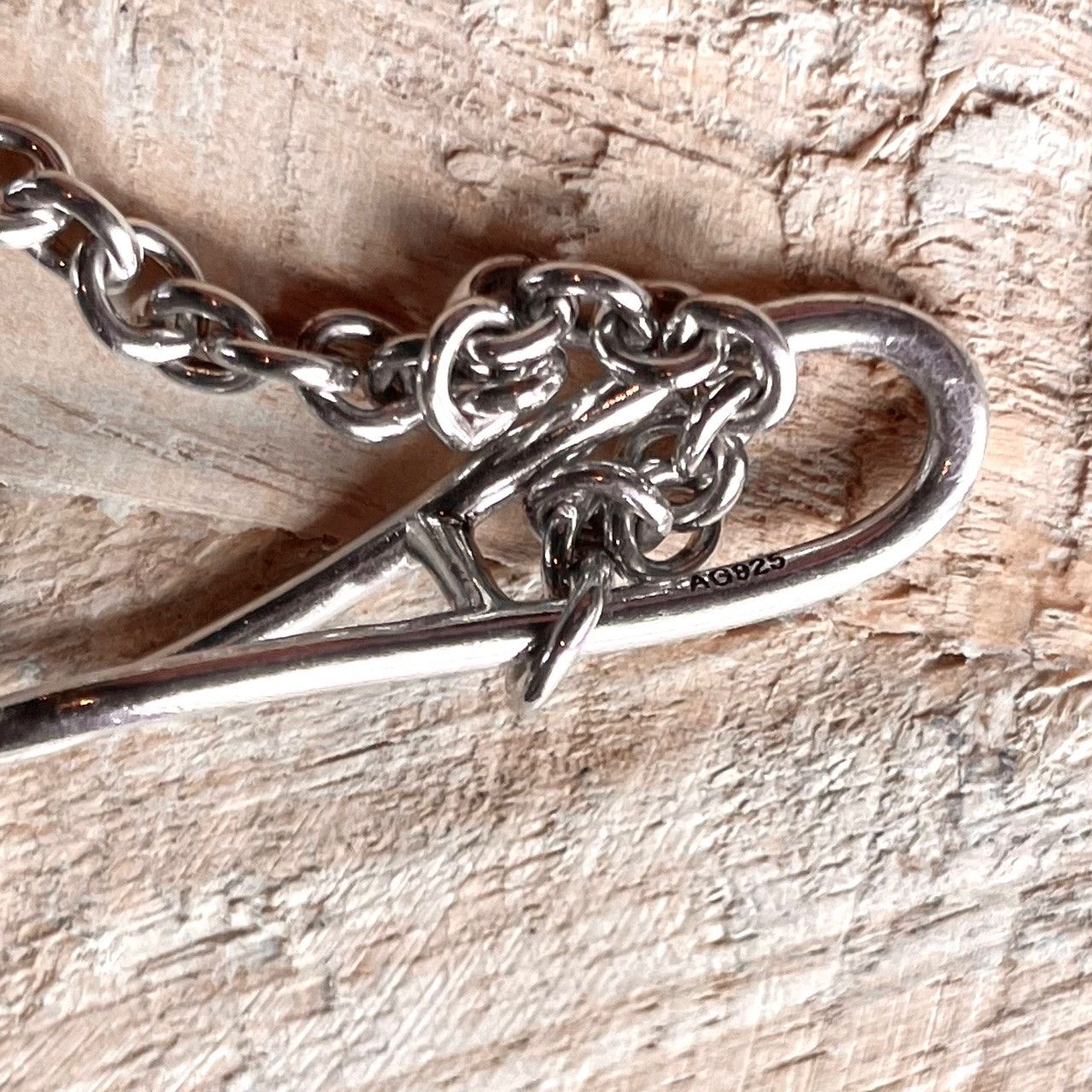 Hermes Hermès Vintage Silver Twist Chain Long Necklace Size ONE SIZE - 8 Thumbnail