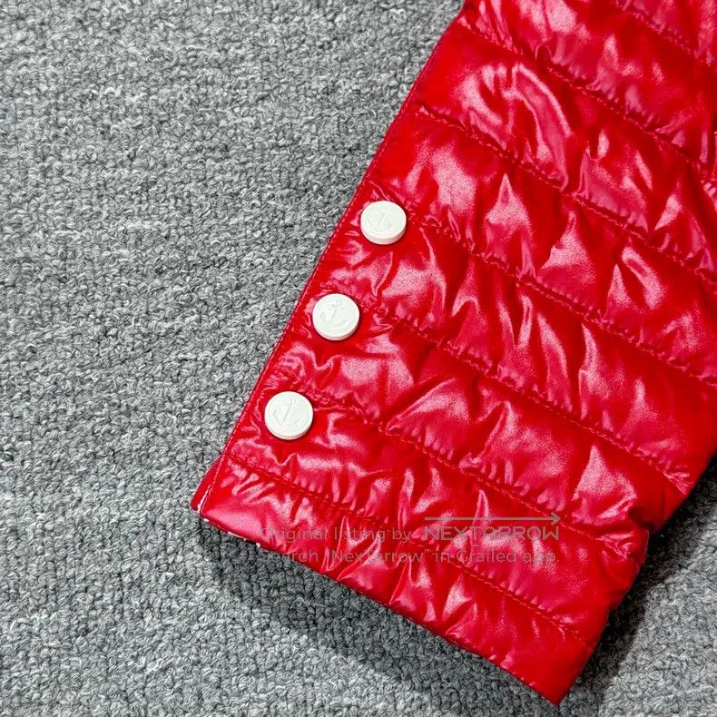 Thom Browne Thom Browne Classic red hoodie with ribbed pattern and dow Size US S / EU 44-46 / 1 - 5 Thumbnail