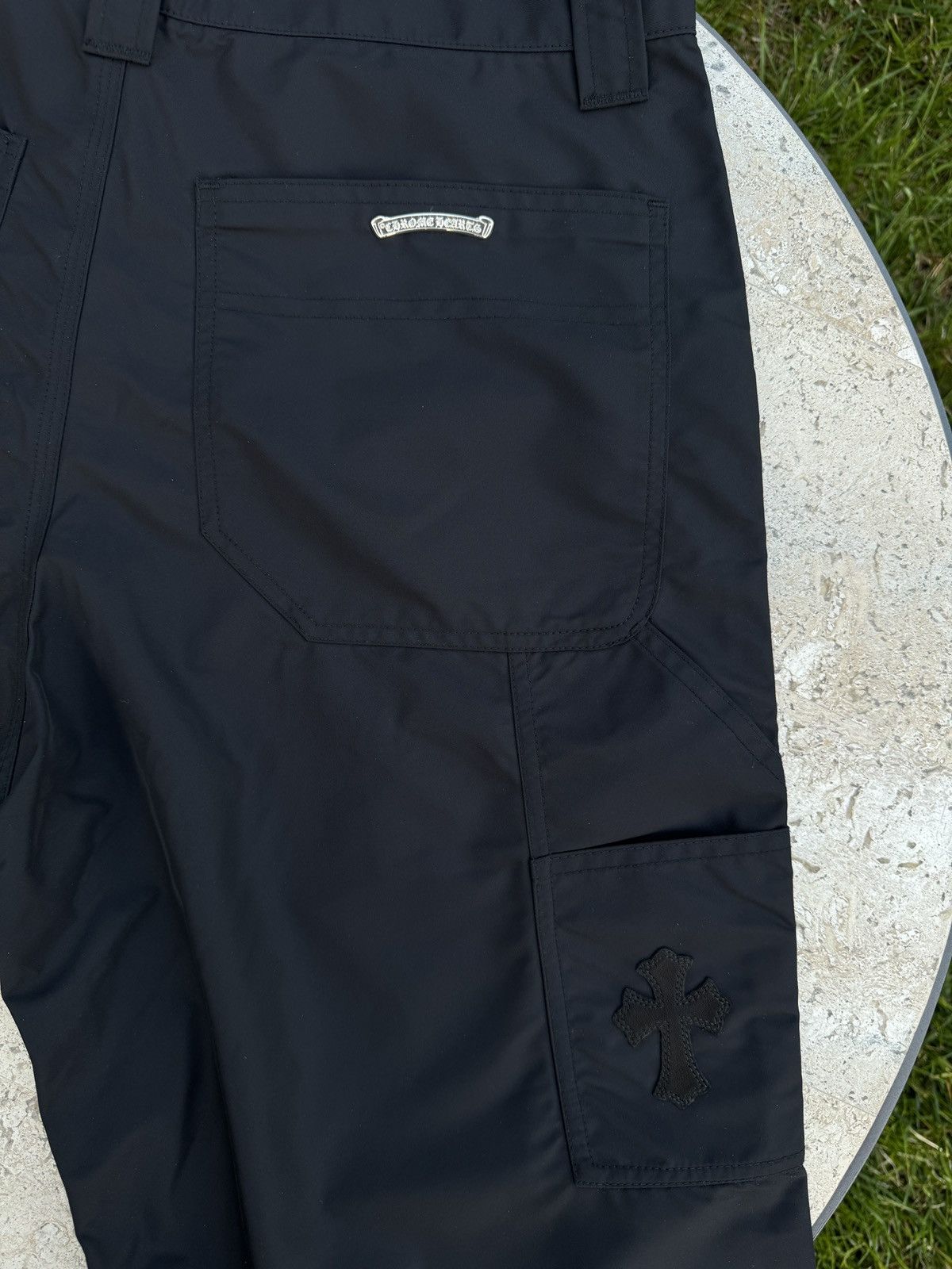 Chrome Hearts Chrome Hearts Nylon Leather Double Knee Shorts Size US 30 / EU 46 - 3 Thumbnail