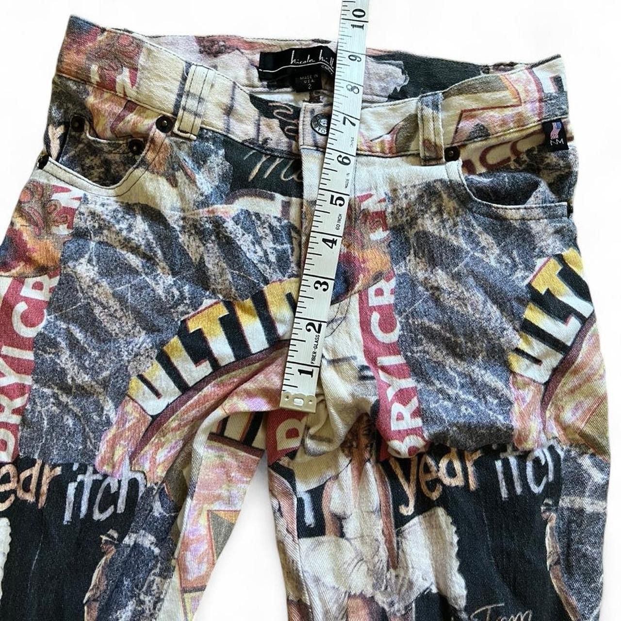 Nicole Miller VINTAGE • NICOLE MILLER MARILYN LOW RISE SKINNY FLARE JEANS Size 25" / US 0 / IT 36 - 6 Thumbnail