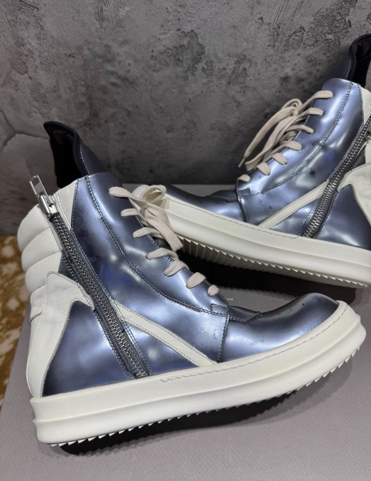 Rick Owens Rick Owens Geobasket, Inverted Triangle K37 Size US 8 / IT 38 - 1 Thumbnail