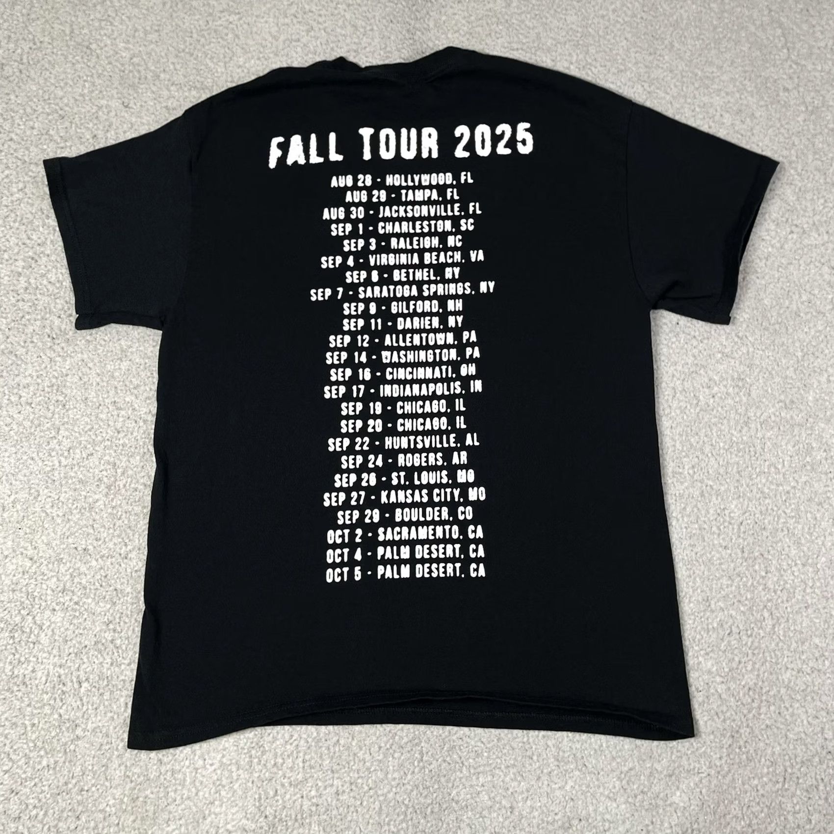 Vintage Alkaline Trio Shirt Mens M Band Rock Emo Punk 2025 Tour Concert Merch Graphic Print Crew Neck Short Sleeve Black Cotton 2020-2029 Men T-Shirt Size US M / EU 48-50 / 2 - 3 Thumbnail