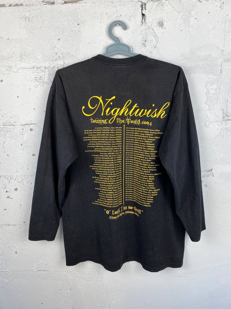 Band Tees × Vintage Nightwish Hardcore Metal vintage longsleeve t-shirt 2000 Size US XL / EU 56 / 4 - 6 Thumbnail