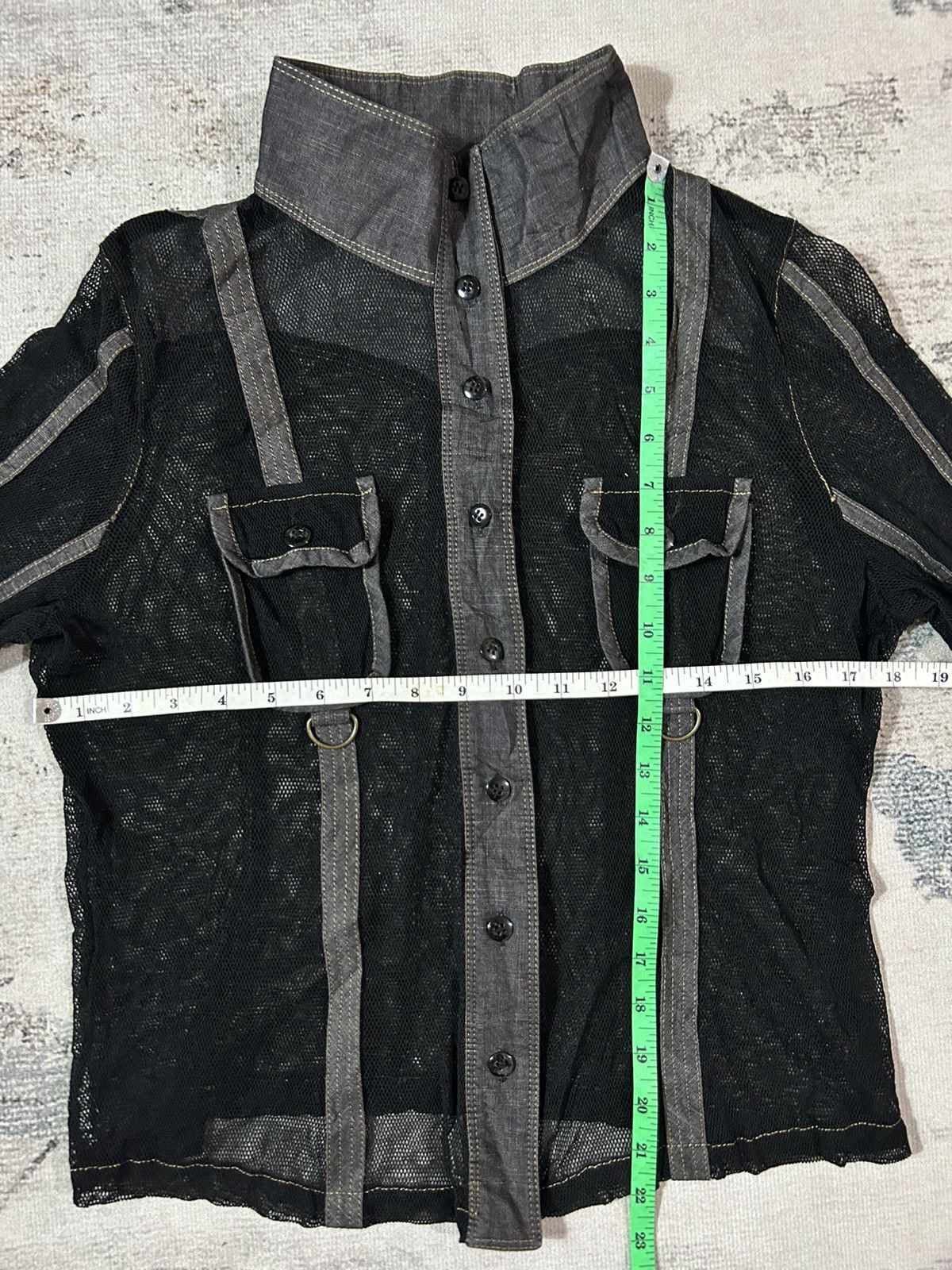 If Six Was Nine 💥BINDING OFFER💥Undefined Japan Fishnet Gothic Shirt Size US S / EU 44-46 / 1 - 9 Thumbnail