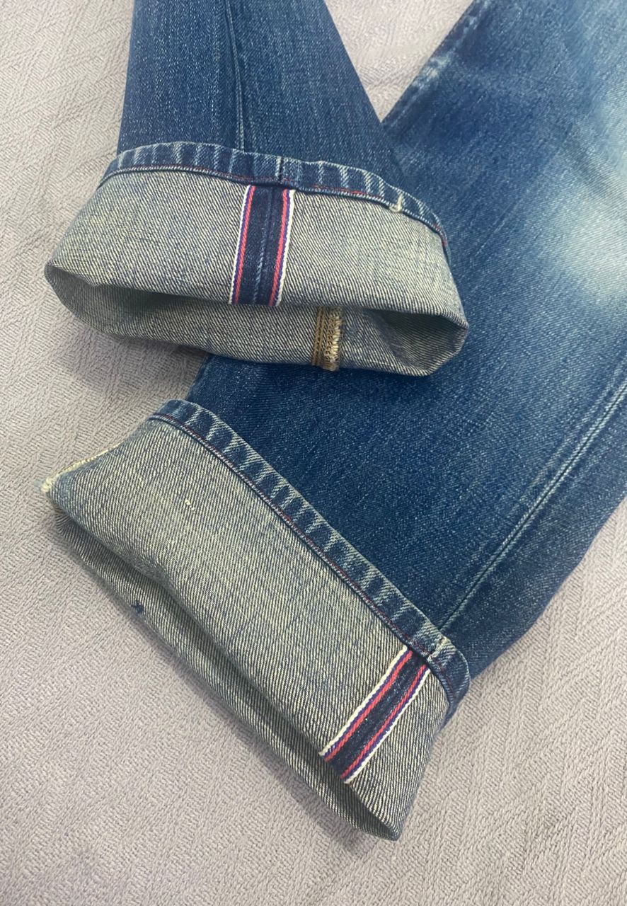 If Six Was Nine Vintage Paul Smith Red Ear Selvegde Distressed Denim Size US 28 / EU 44 - 8 Thumbnail