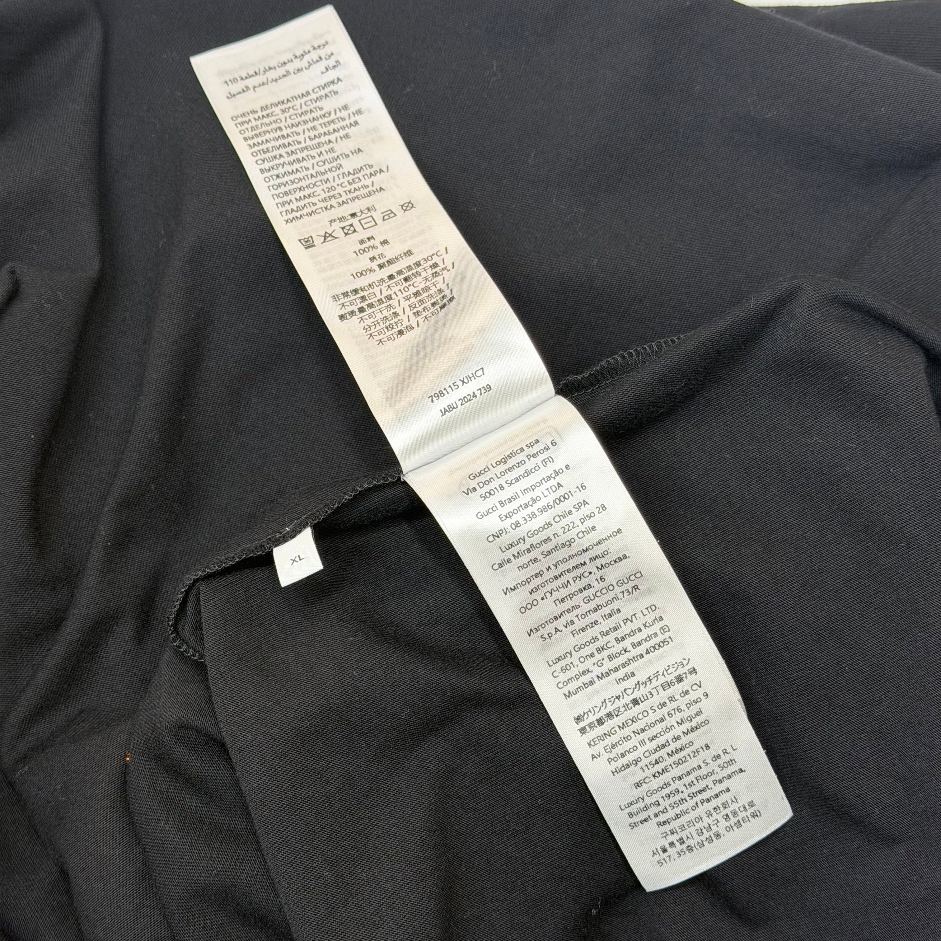 Gucci Gucci Multi Logo Tee Black XL Size US XL / EU 56 / 4 - 5 Thumbnail