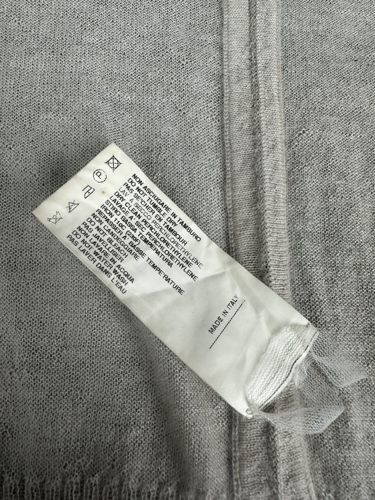 Rick Owens Rick Owens - “Creatch” S/S08 Pearl Cashmere Ribbed Cardigan Size US XS / EU 42 / 0 - 11 Thumbnail
