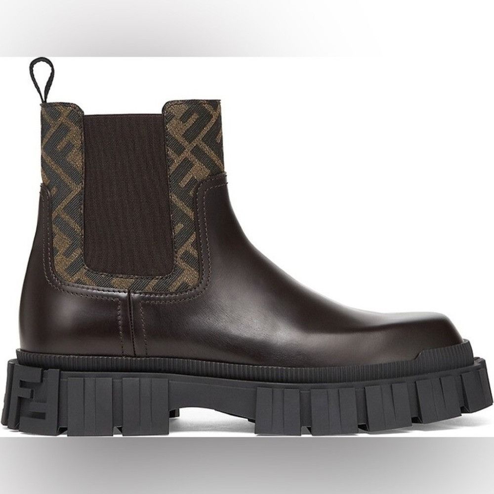 Fendi Fendi Force Chelsea Boots Black Brown Men’s Size 9. Size US 9 / EU 42 - 1 Thumbnail