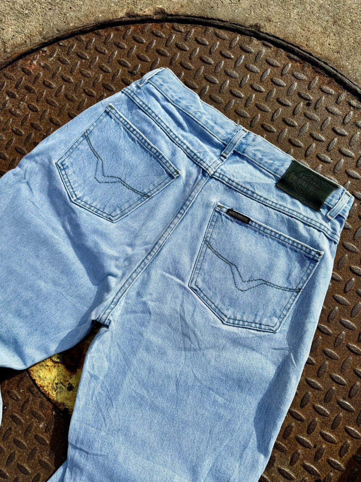 Harley Davidson × Vintage Vintage Harley Davidson Denim Jeans - Men’s Size 32 Size US 32 / EU 48 - 5 Thumbnail