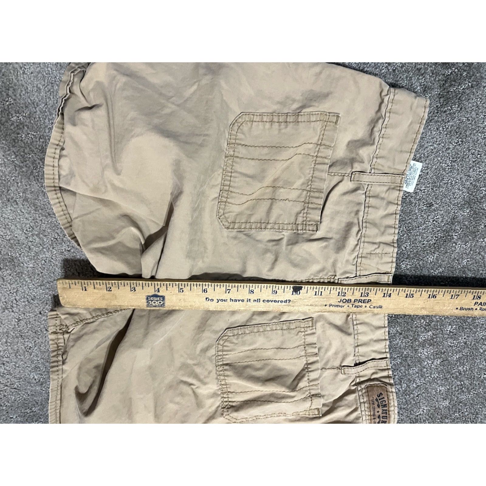 Levi's Levi's Signature Shorts Women 8 Beige 5-Pocket Cotton Spandex Mid Rise Casual Womens Size 30" / US 8 / IT 44 - 4 Thumbnail