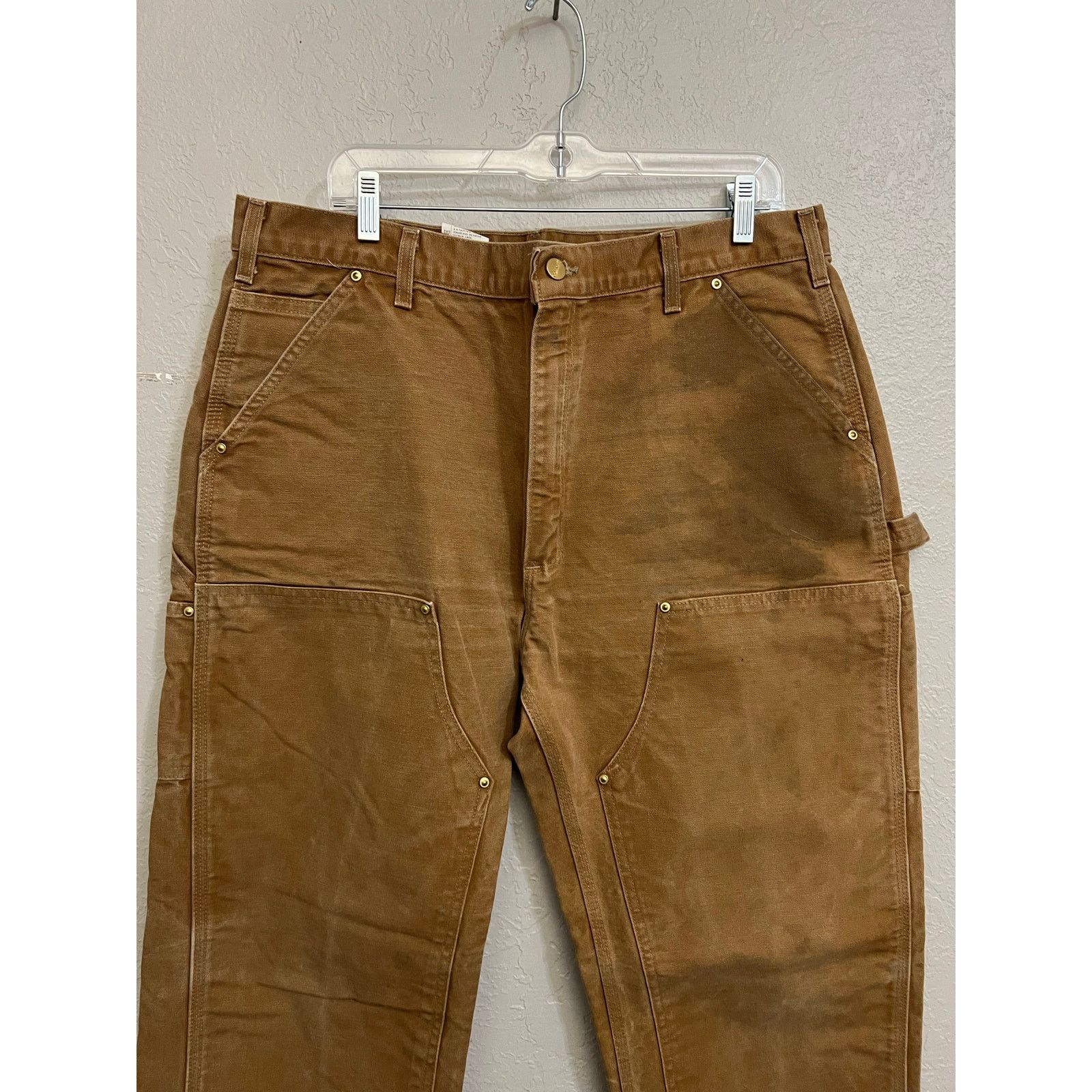 Carhartt Carhartt B01 BRN Dungaree Fit Double Knee Brown Sz 36x31 Size US 36 / EU 52 - 3 Thumbnail