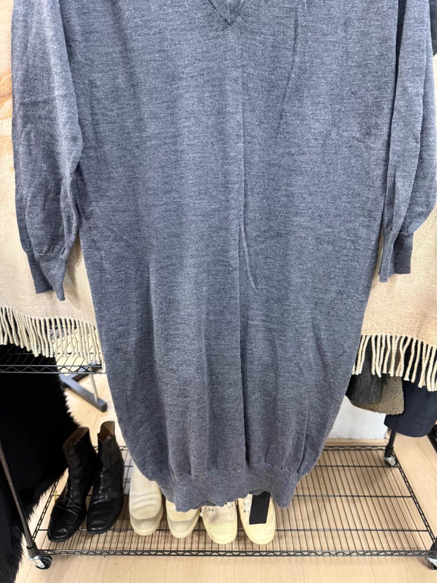 Maison Margiela Maison Margiela 4-Stitch Wool Knit Dress L - Unique Tag Size L / US 10 / IT 46 - 4 Thumbnail