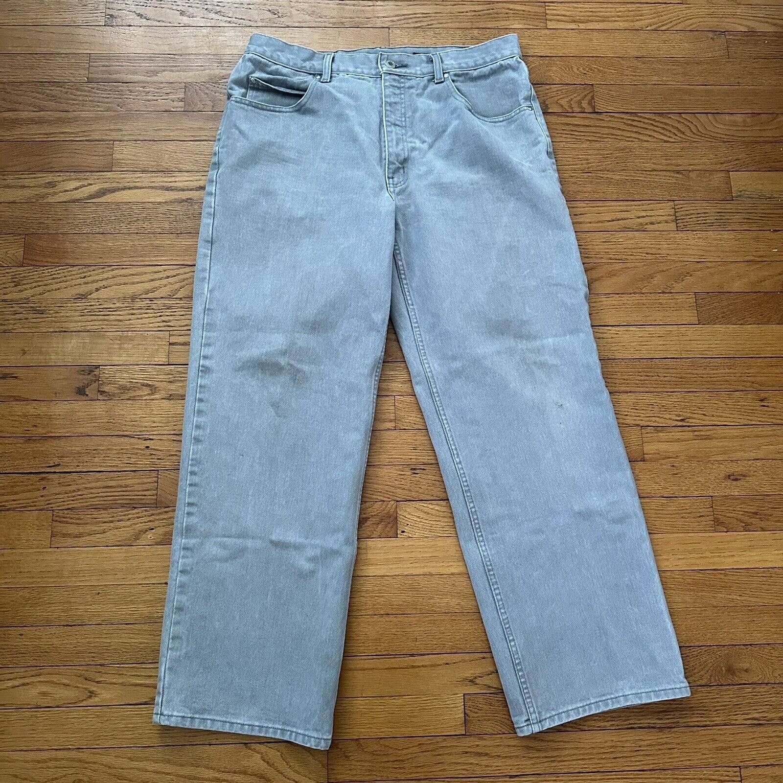 Vintage Anchor Blue Loose popular Denim Jeans Size 36x30 Men Skater Baggy