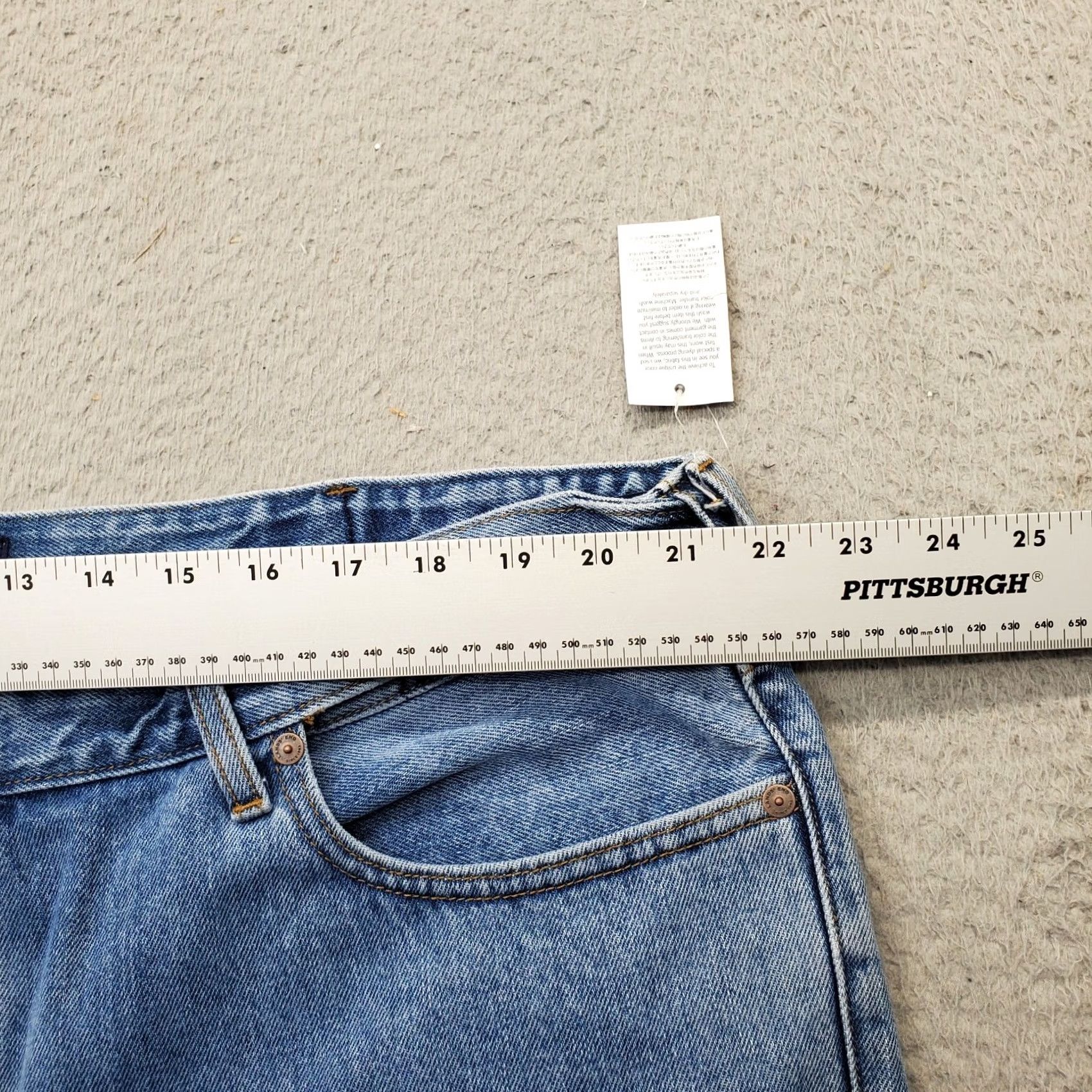 Lands' End Lands' End Jeans Mens 44 Blue Denim Square Rigger High-Rise Waist Tapered Leg Jeans Size US 44 / EU 60 - 5 Thumbnail