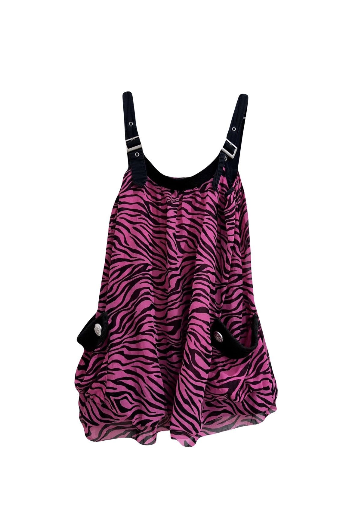 Japanese Brand Colza Pink zebra pumpkin punk dress 🦓💗 Size ONE SIZE - 3 Thumbnail