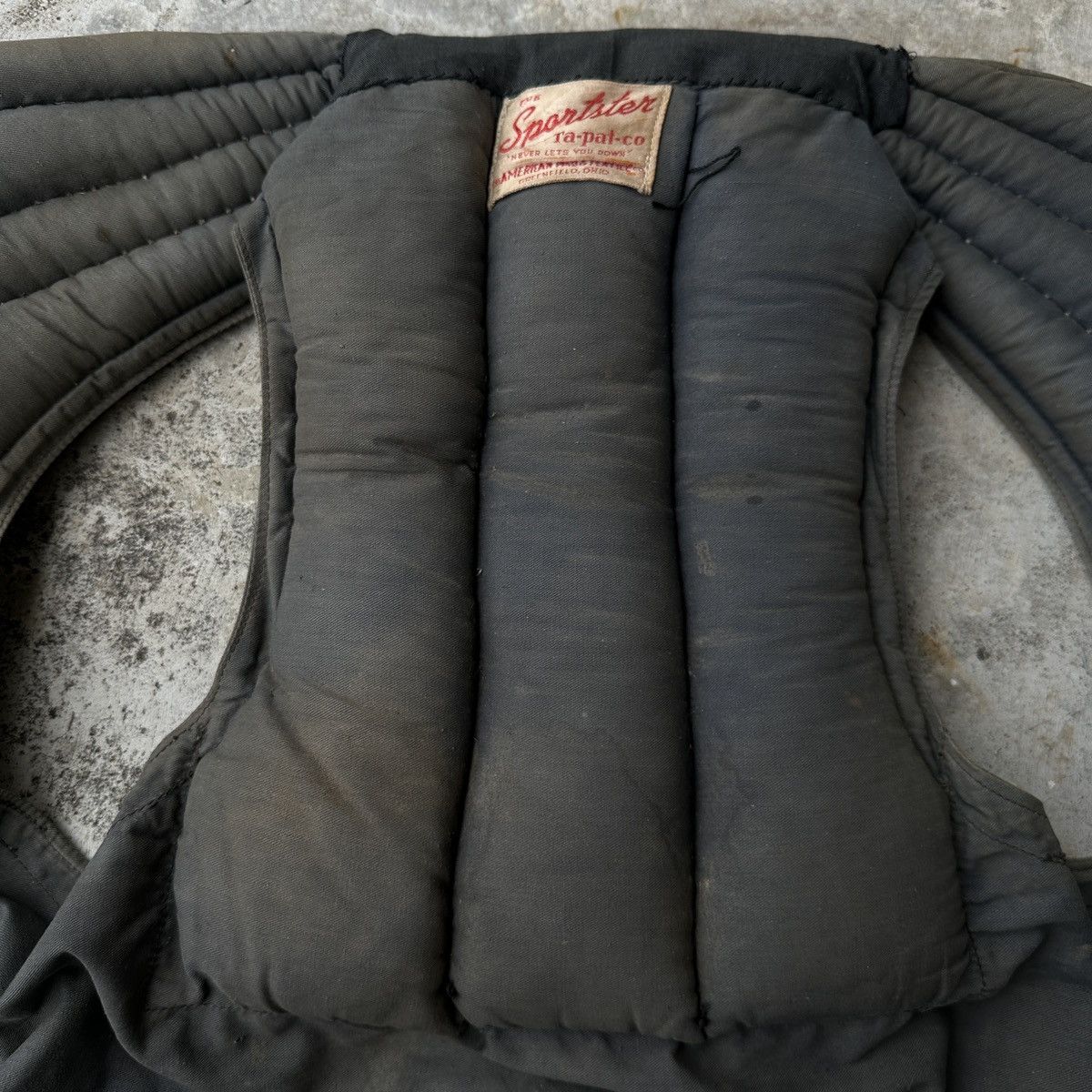 Vintage 1940s WWII Kapok Life Preserver Puffer Vest Americana Japan Size US M / EU 48-50 / 2 - 10 Thumbnail