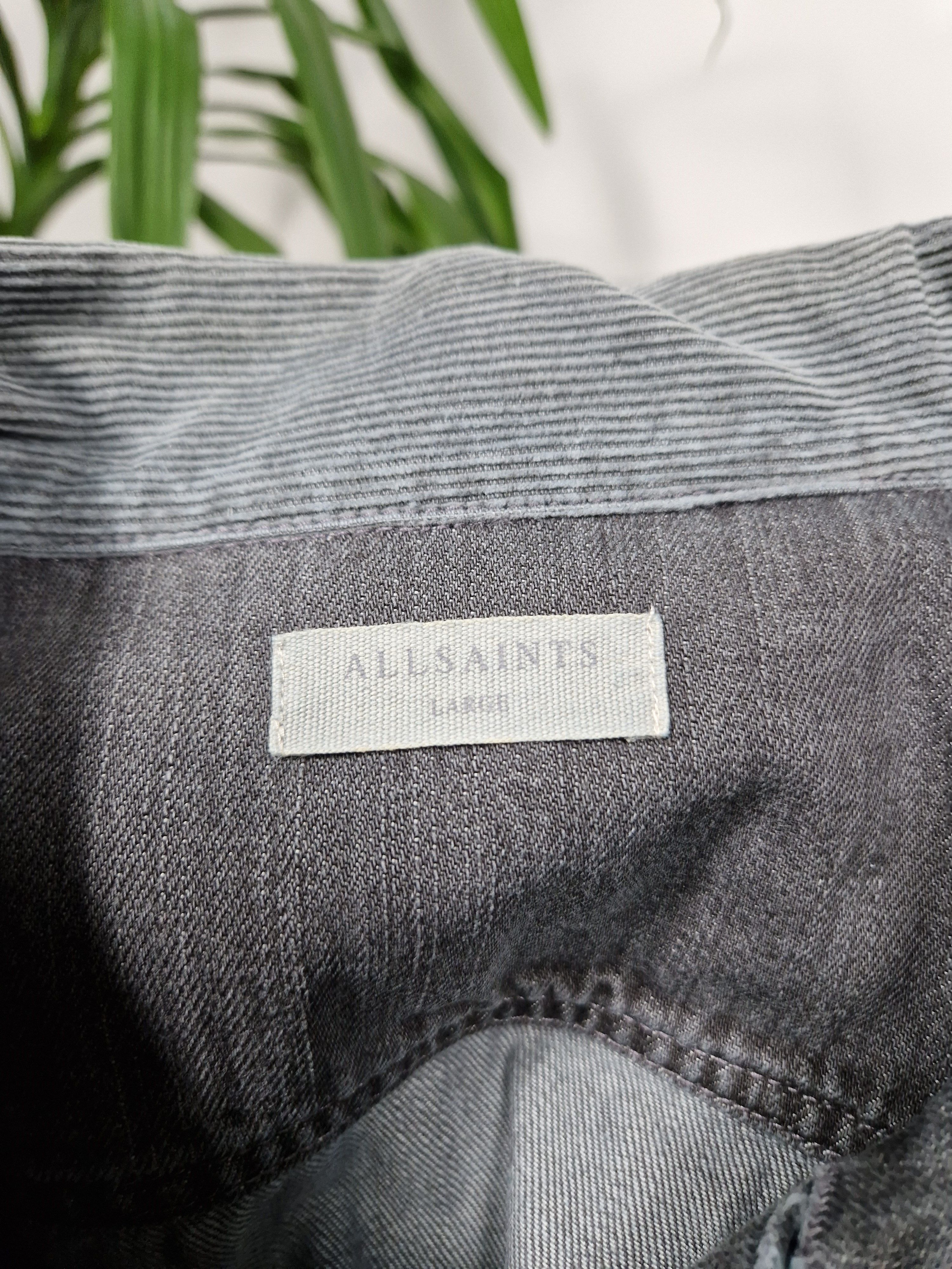 Allsaints AllSaint Men's Grafton Denim Jacket Stonewashed Grey Size US L / EU 52-54 / 3 - 4 Thumbnail