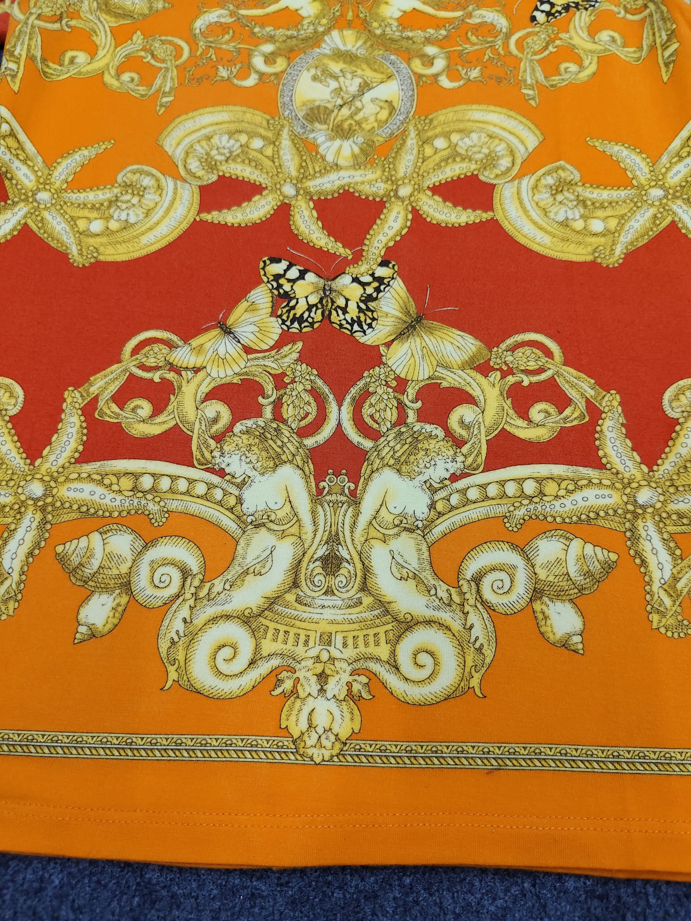 Versace Versace- Glam Style Baroque Marine Starfish Butterfly Tee Size L / US 10 / IT 46 - 4 Thumbnail