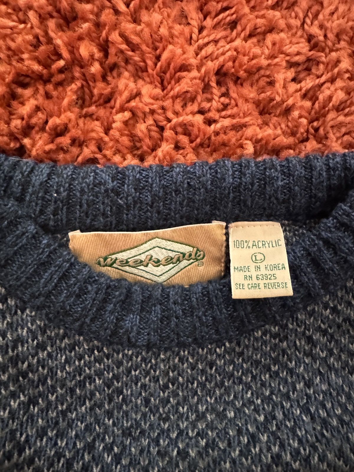 Vintage Vintage 90s Striped Pullover knit Size US L / EU 52-54 / 3 - 2 Thumbnail