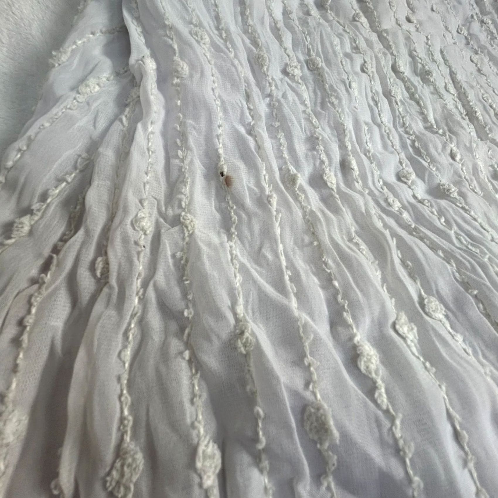 Vintage Pretty Angel Womens White Lace Boho Button Down Blouse Top Size Medium Collared Size M / US 6-8 / IT 42-44 - 4 Thumbnail
