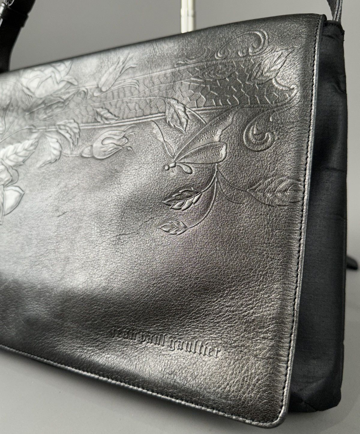 Jean Paul Gaultier Jean Paul Gaultier - Black Soul Floral Pattern - Metallic Size ONE SIZE - 4 Thumbnail