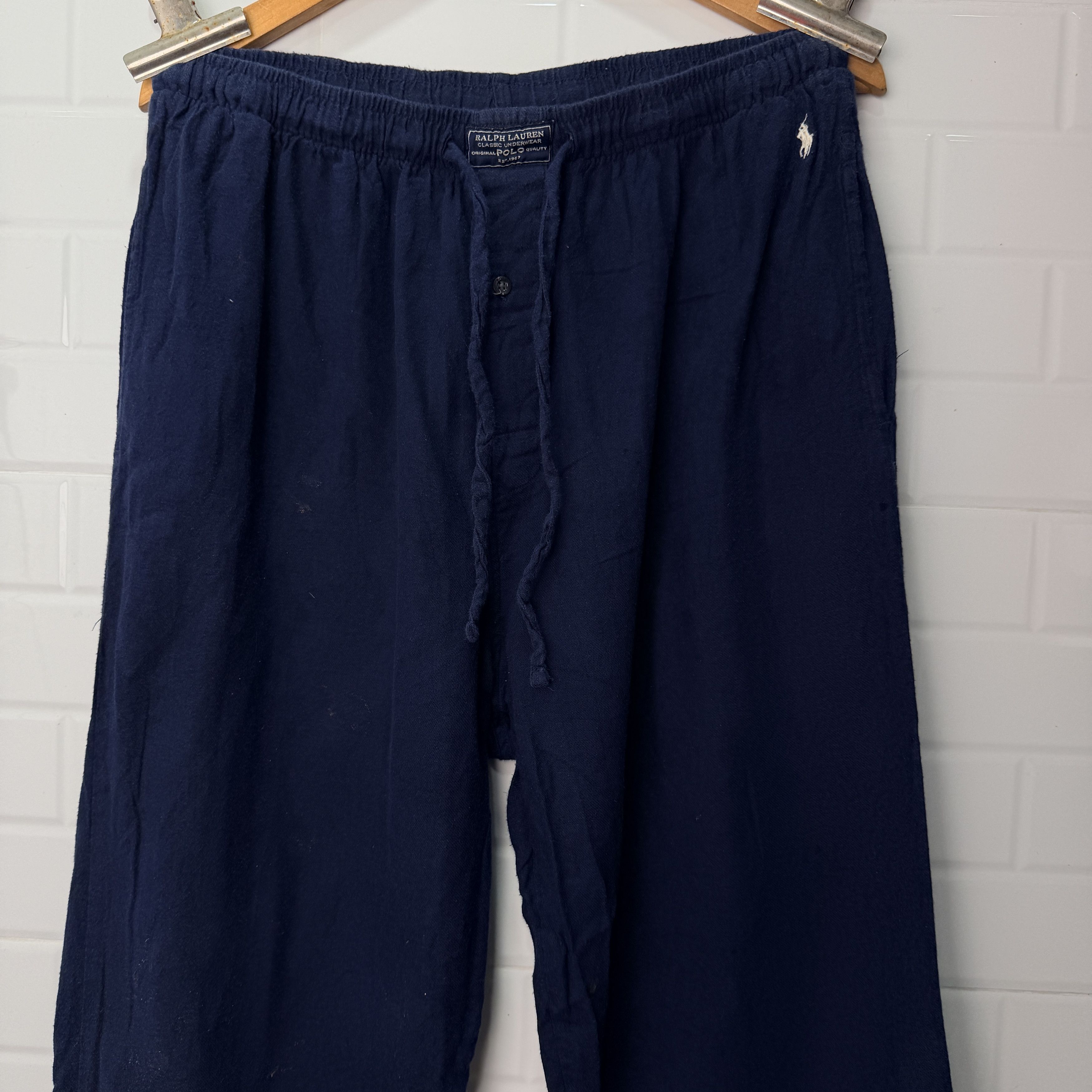 Polo Ralph Lauren Size L Polo Ralph Lauren PRL Sleepwear Pants Navy Blue Size US 32 / EU 48 - 5 Thumbnail