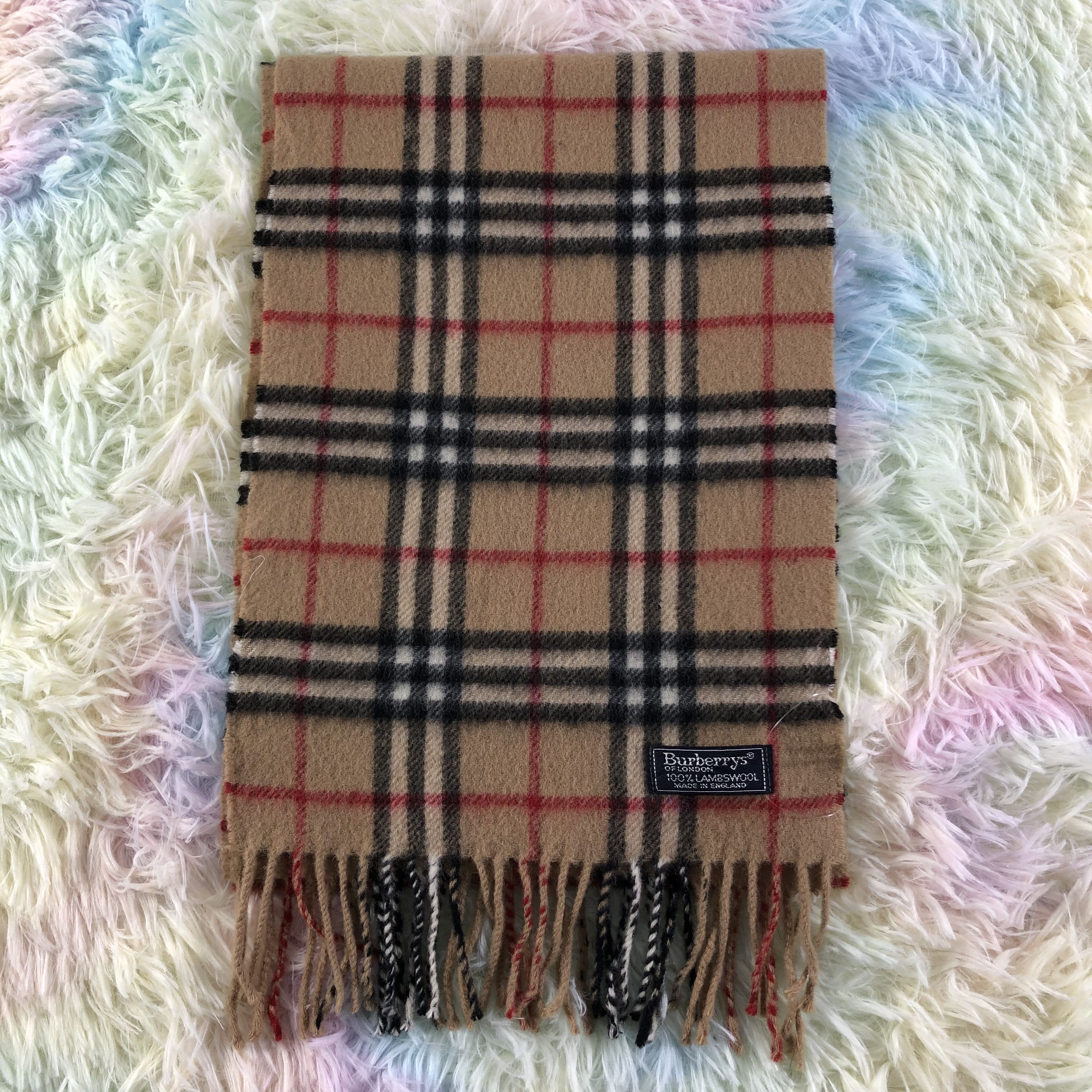 Burberry × Vintage Burberry Scarf / Muffler / Neckwear - KM373 Size ONE SIZE - 7 Thumbnail