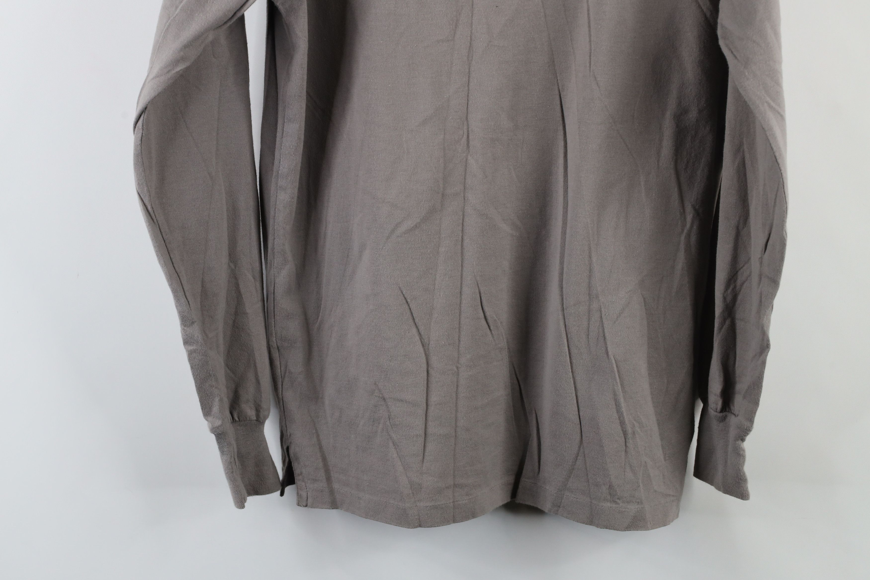 Ralph Lauren × Vintage Vintage 90s Ralph Lauren Long Sleeve Turtleneck T-Shirt Gray Size US M / EU 48-50 / 2 - 11 Thumbnail
