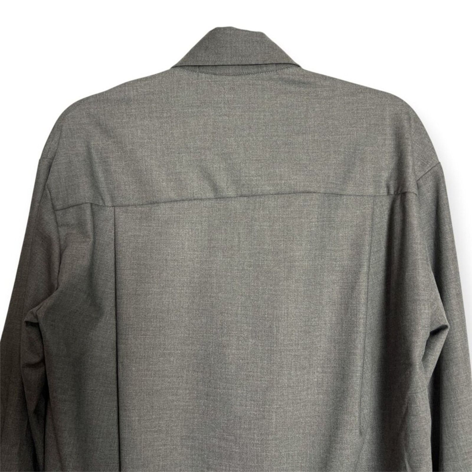 Enza Costa ENZA COSTA Oversized Button Down Shirt Size 1 Small Gray USA Size S / US 4 / IT 40 - 9 Thumbnail