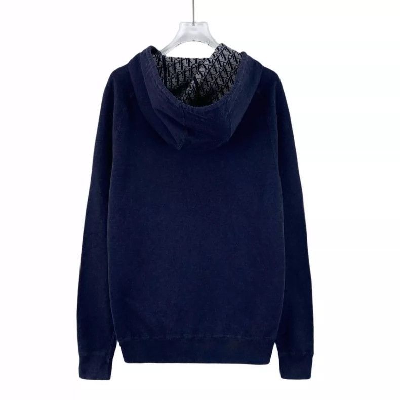 Dior Dior Blue Floral Zip Knit Hoodie-2505 Size US S / EU 44-46 / 1 - 2 Thumbnail