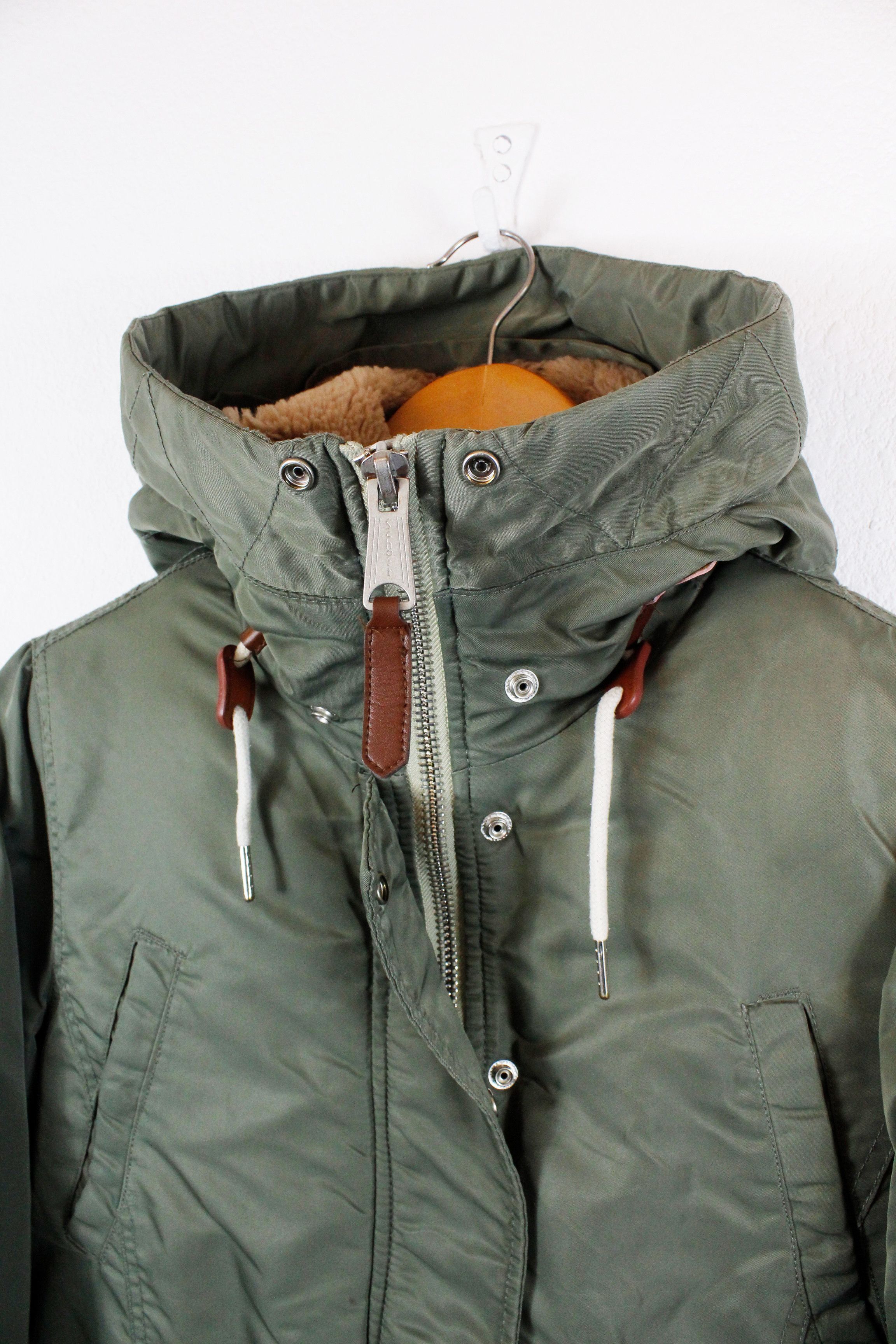 Schott × Vintage Womens Schott Army Green Parka Jacket size M Size M / US 6-8 / IT 42-44 - 5 Thumbnail