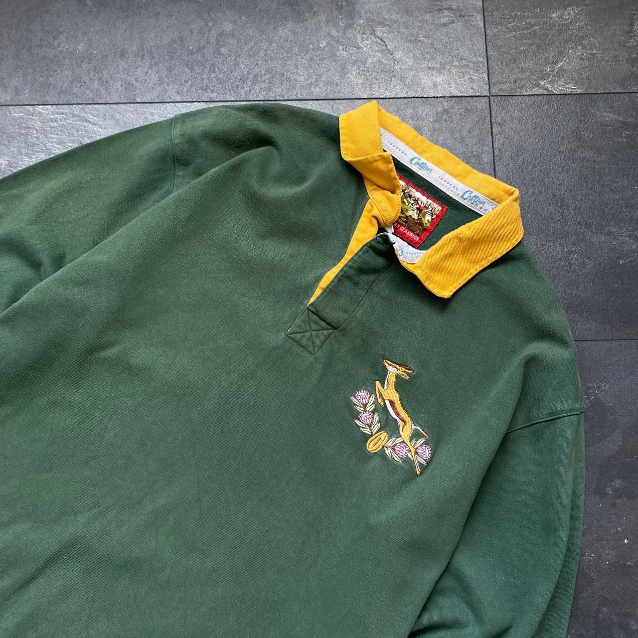 Vintage Retro Vintage 90s Cotton Traders South Africa Rugby Jersey Size US XXL / EU 58 / 5 - 2 Thumbnail