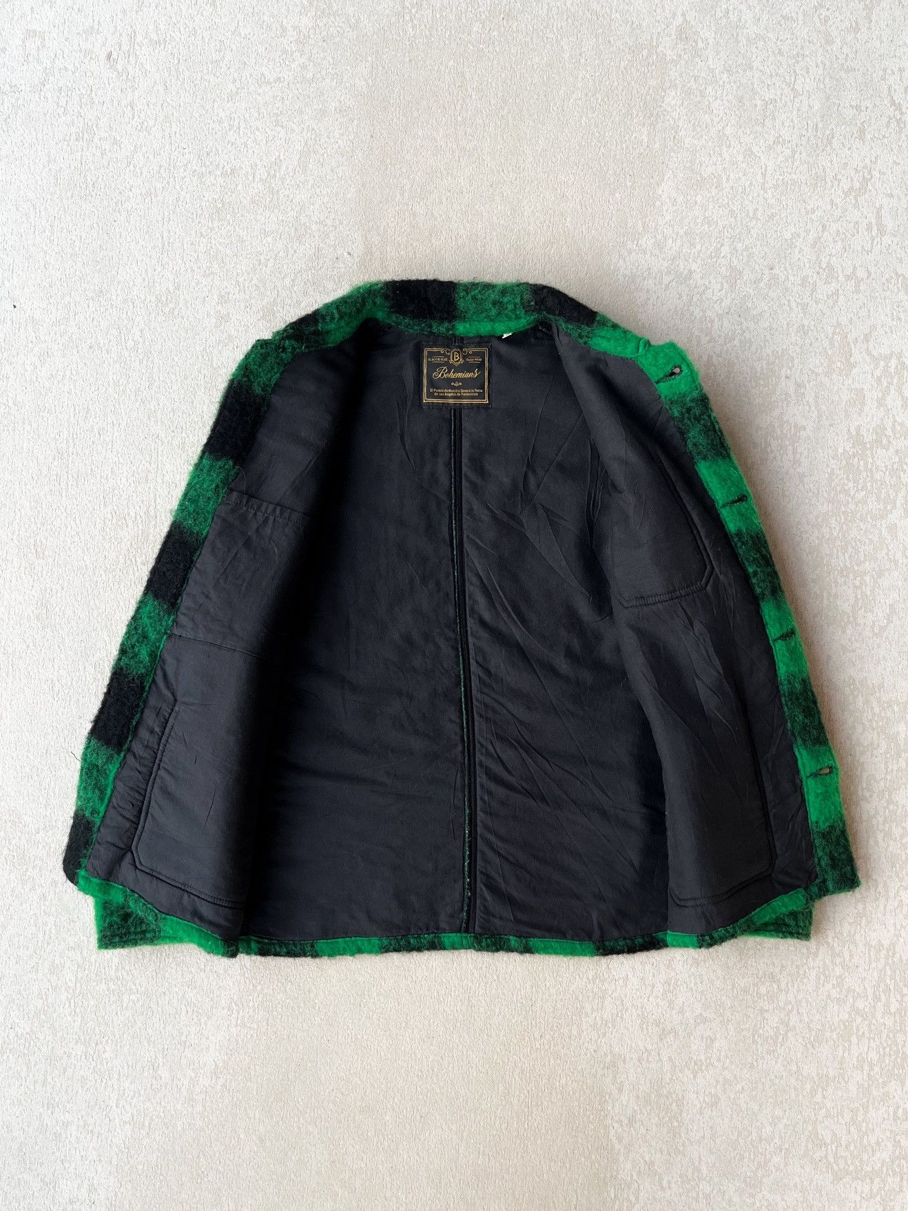 Japanese Brand BohemianS 🇯🇵 Wool / Mohair Plaid Chore jacket Size US L / EU 52-54 / 3 - 4 Thumbnail