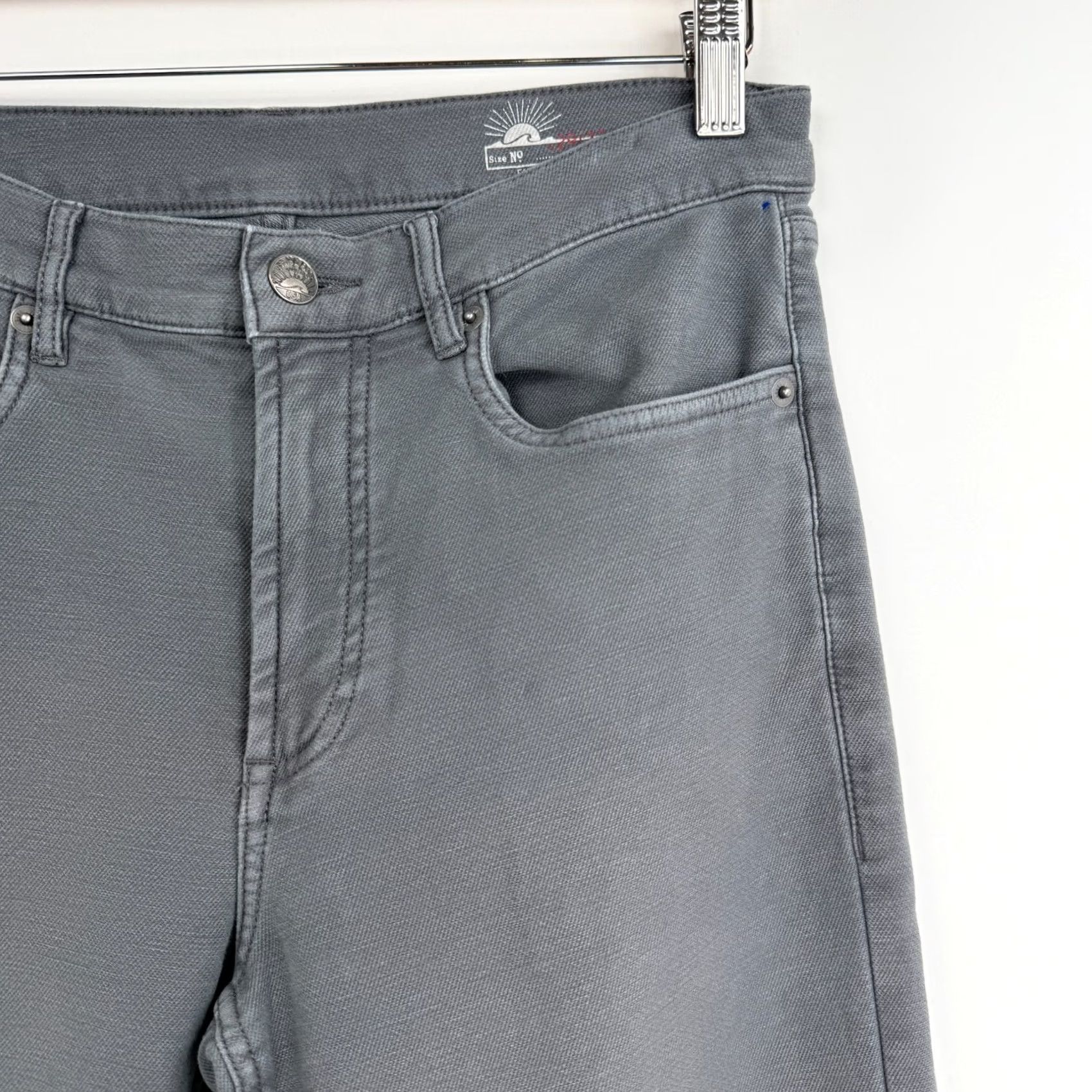 Faherty Faherty Slim Chino Pants Mens 29 Gray 5-Pocket 29x31 Stretch Flat Front Casual City Preppy Size US 29 - 4 Thumbnail