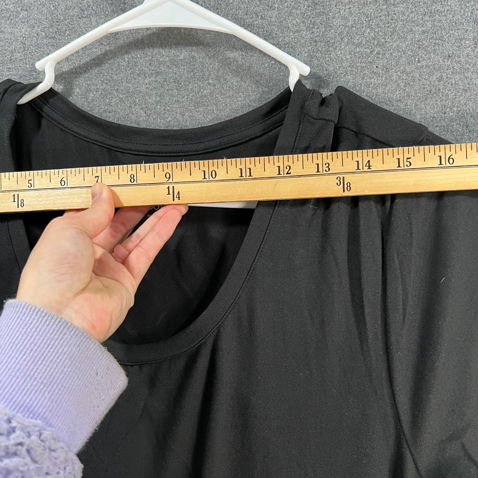 Other Cuddl Duds Flexwear Short-Sleeve Maxi Dress Black Size 1X Size XL / US 12-14 / IT 48-50 - 6 Thumbnail